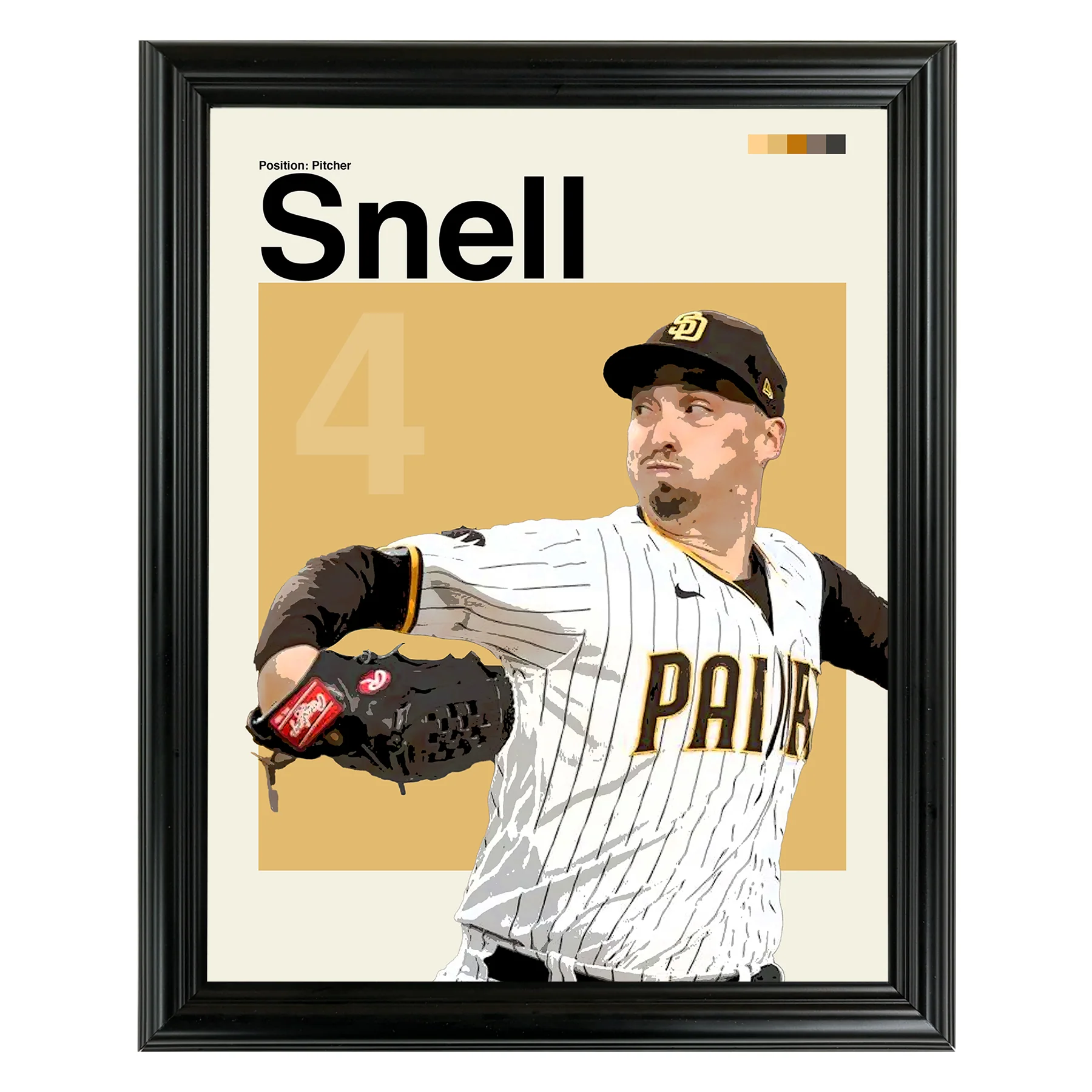 Blake Snell Framed Sports Art Photo by Thomas Maxwell
