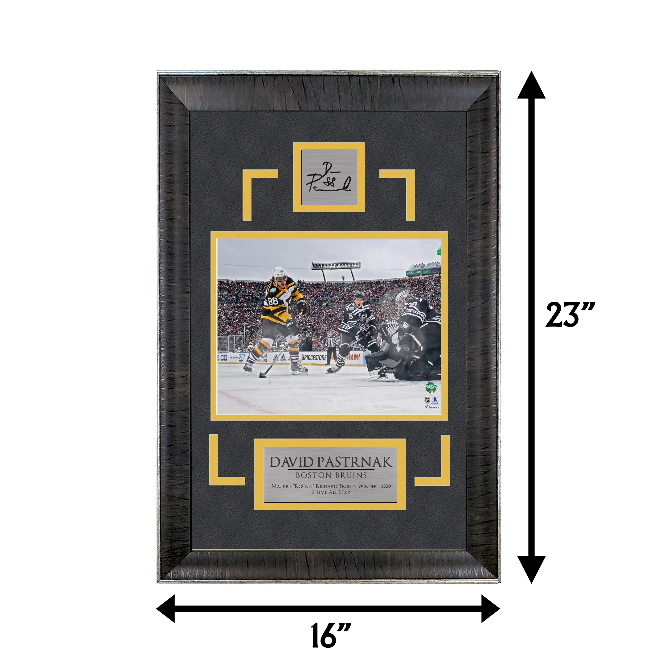 David Pastrnak - Bruins - Sports Deluxe | 16 x 23 - Framed Hockey Photo