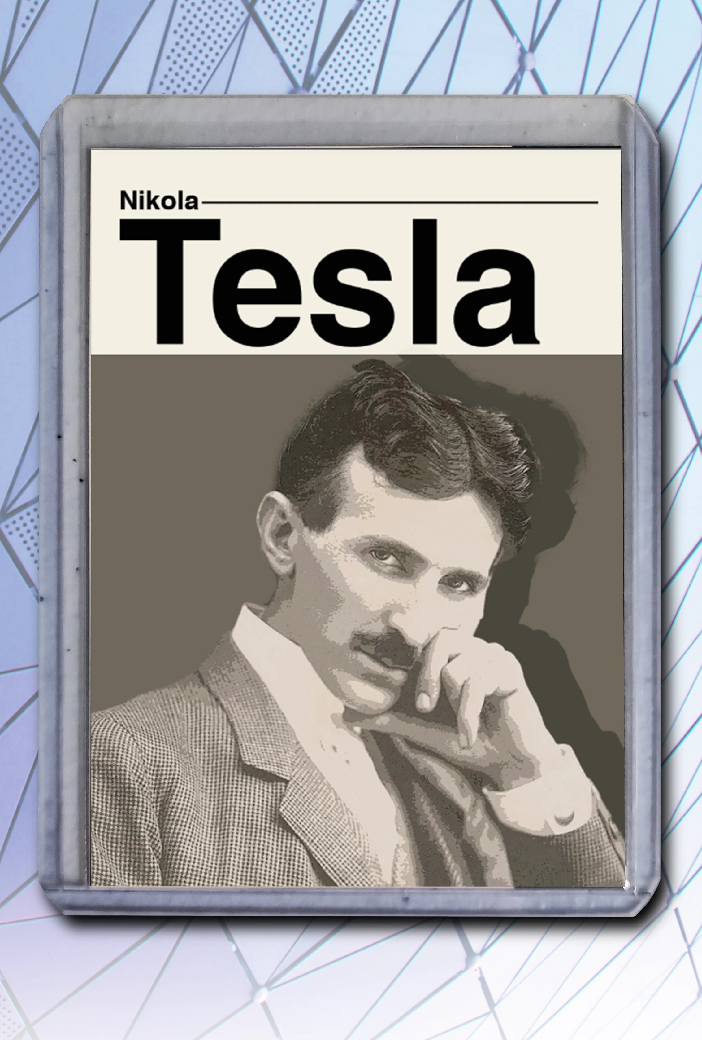 Nikola Tesla Artist Signed Tech & Science Art Card 2/10