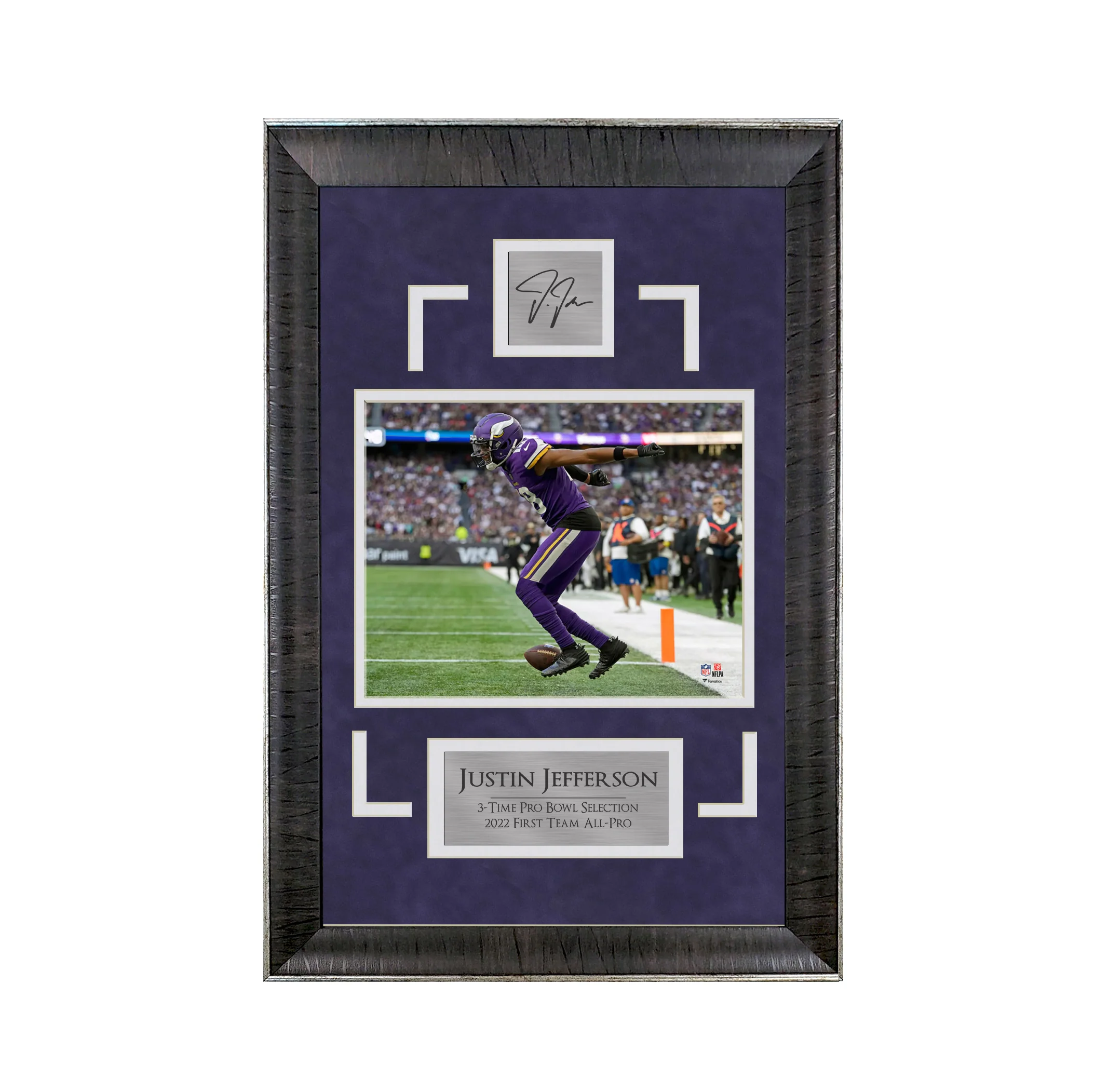 Justin Jefferson - Skol Celebration - Framed Photo - Deluxe
