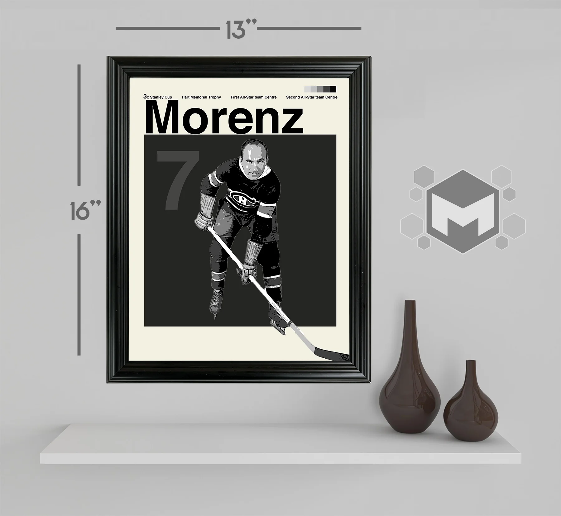 Howie Morenz Framed Sports Art Photo by Thomas Maxwell