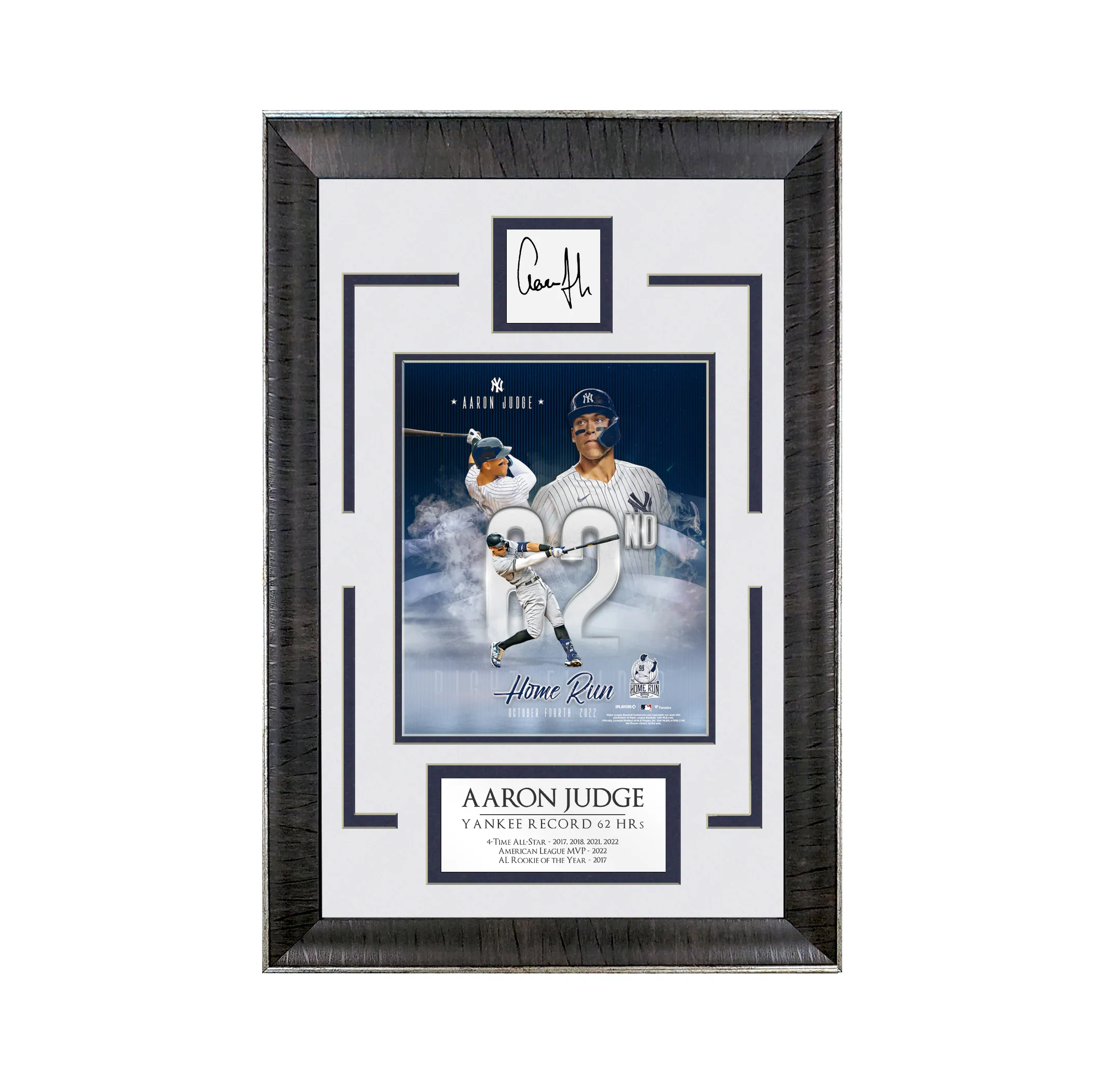 Aaron Judge - 62 HRs Collage - Spotlight Collection | 16 x 23 - Framed Baseball Photo