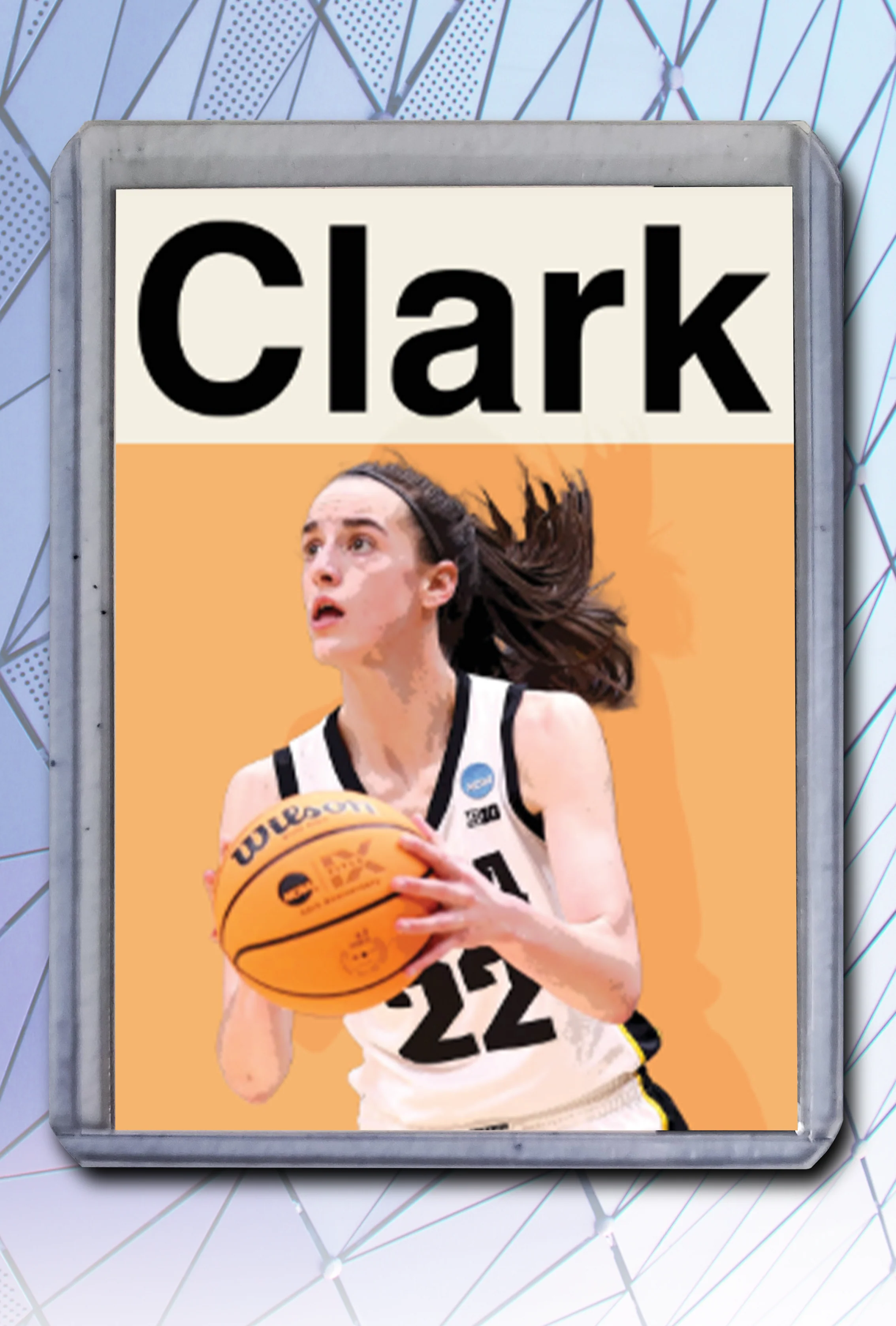 Caitlin Clark Artist Signed Basketball Art Card 4/10