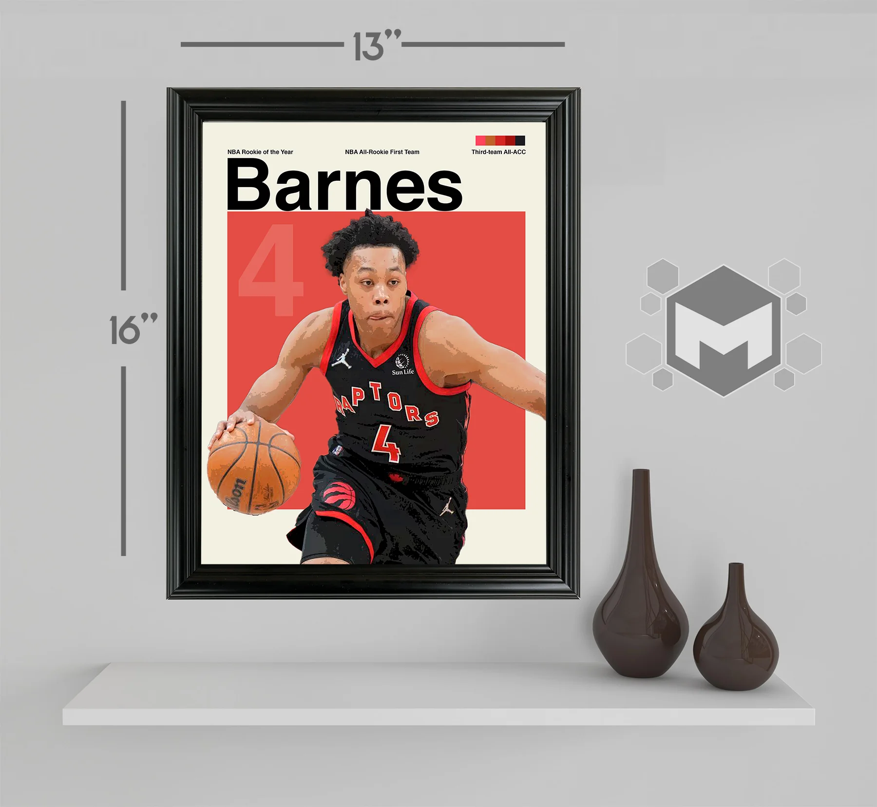 Scottie Barnes Framed Sports Art Photo by Thomas Maxwell