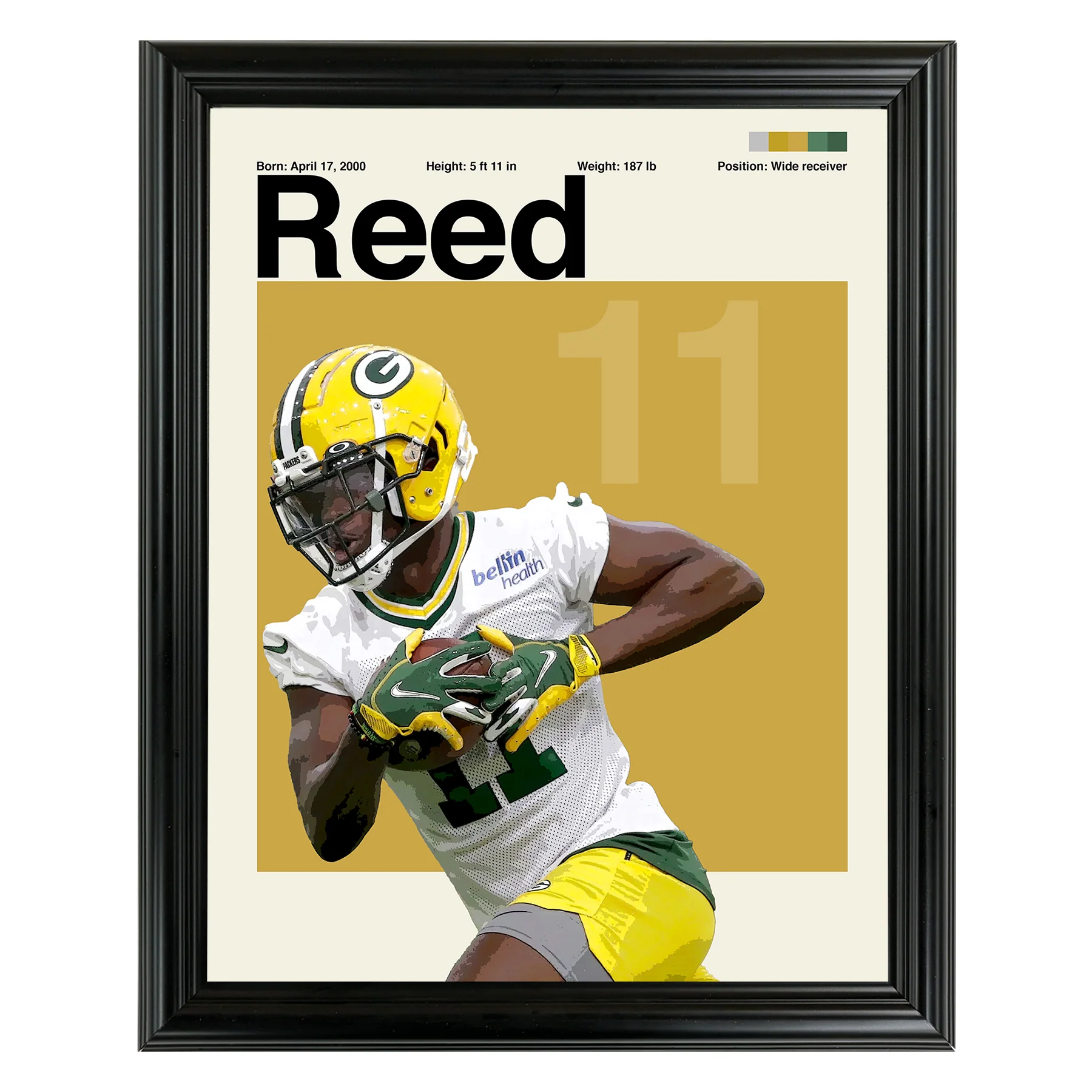 Jayden Reed Framed Sports Art Photo by Thomas Maxwell