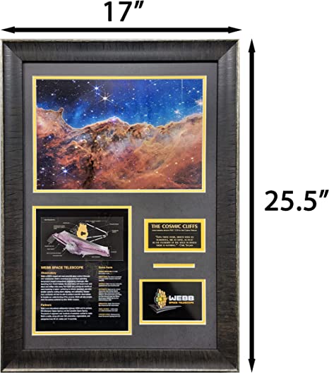 The Cosmic Cliffs - James Webb Space Telescope - Framed Photo