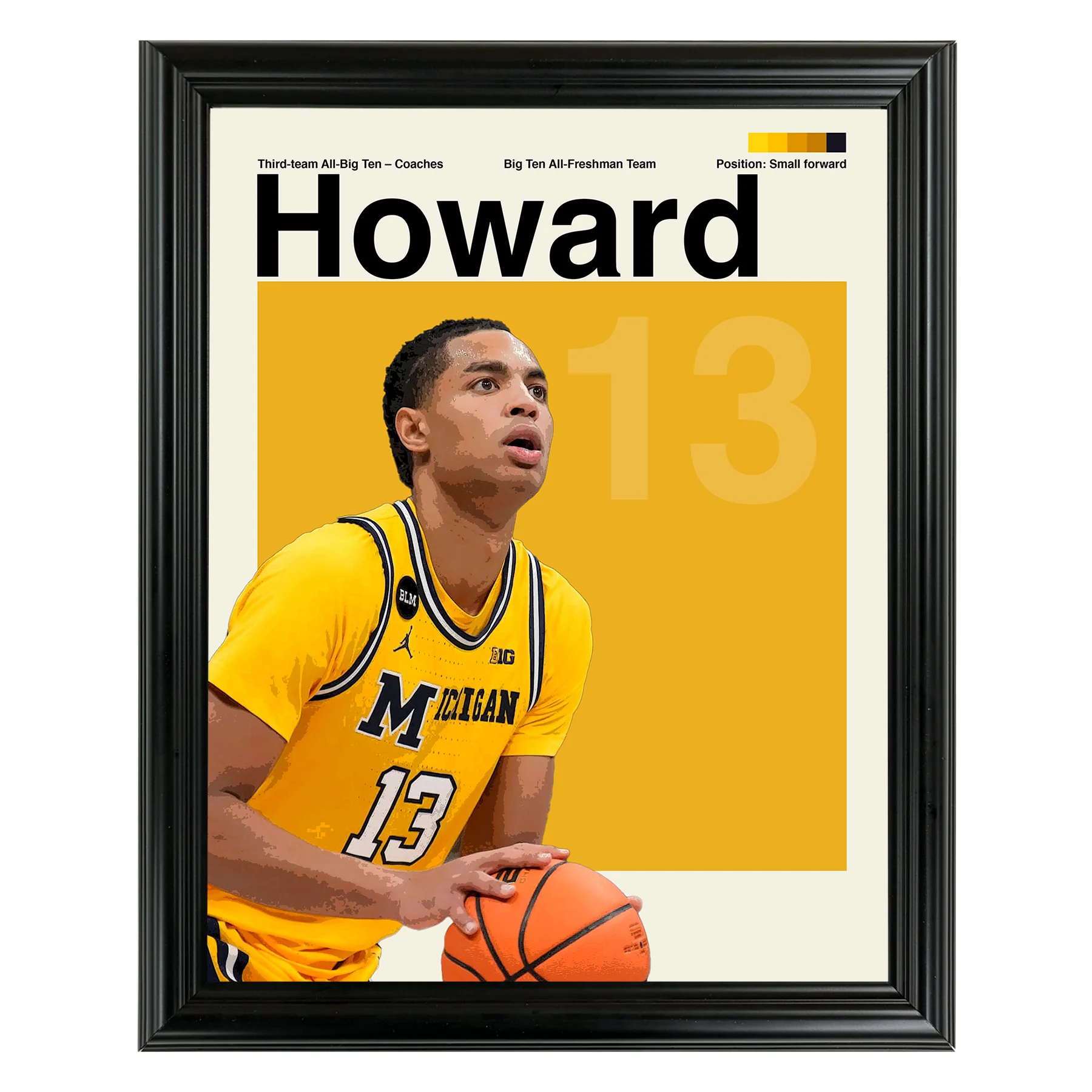 Jett Howard Framed Sports Art Photo by Thomas Maxwell
