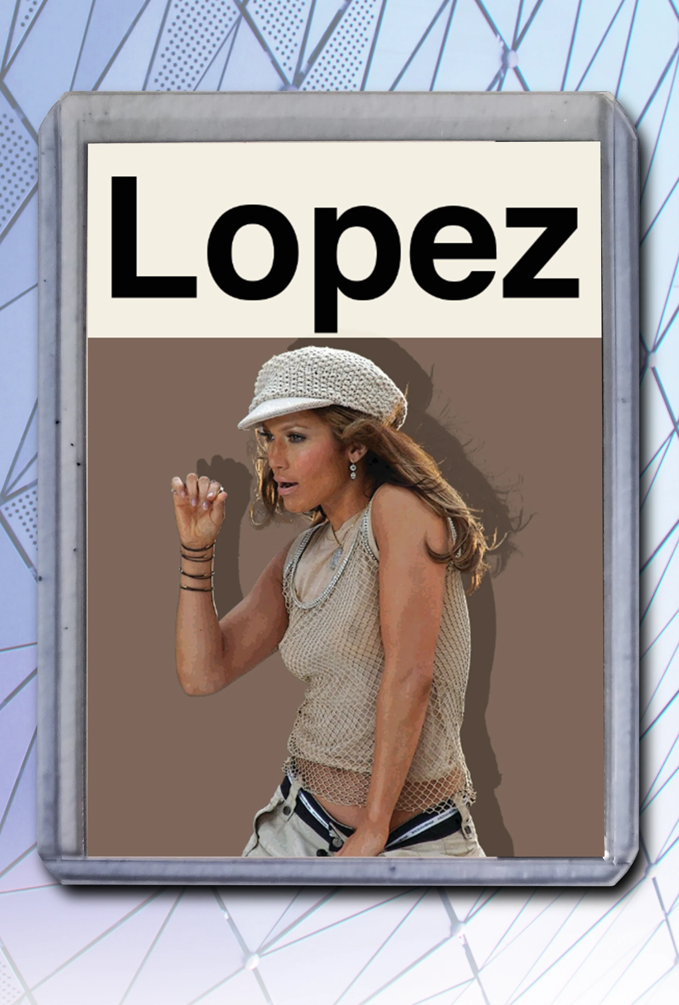 Jennifer Lopez Artist Signed Music Art Card 2/10