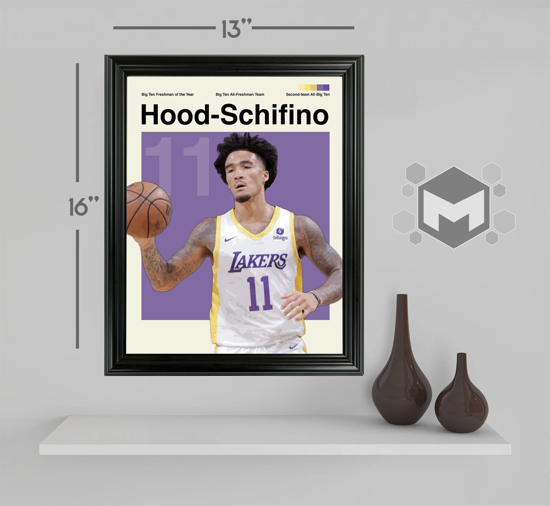 Jalen Hood-Schifino Framed Sports Art Photo by Thomas Maxwell