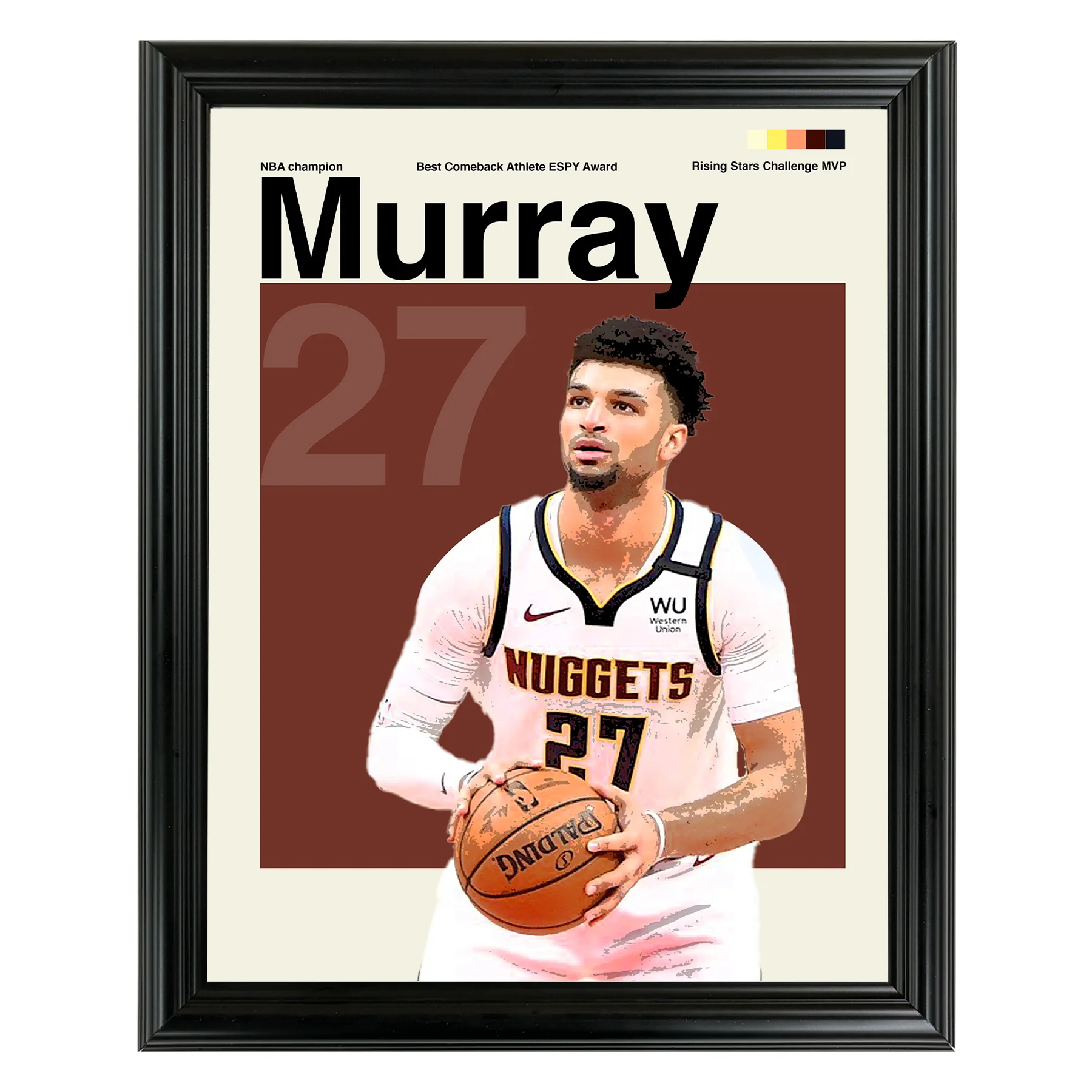 Jamal Murray Framed Sports Art Photo by Thomas Maxwell