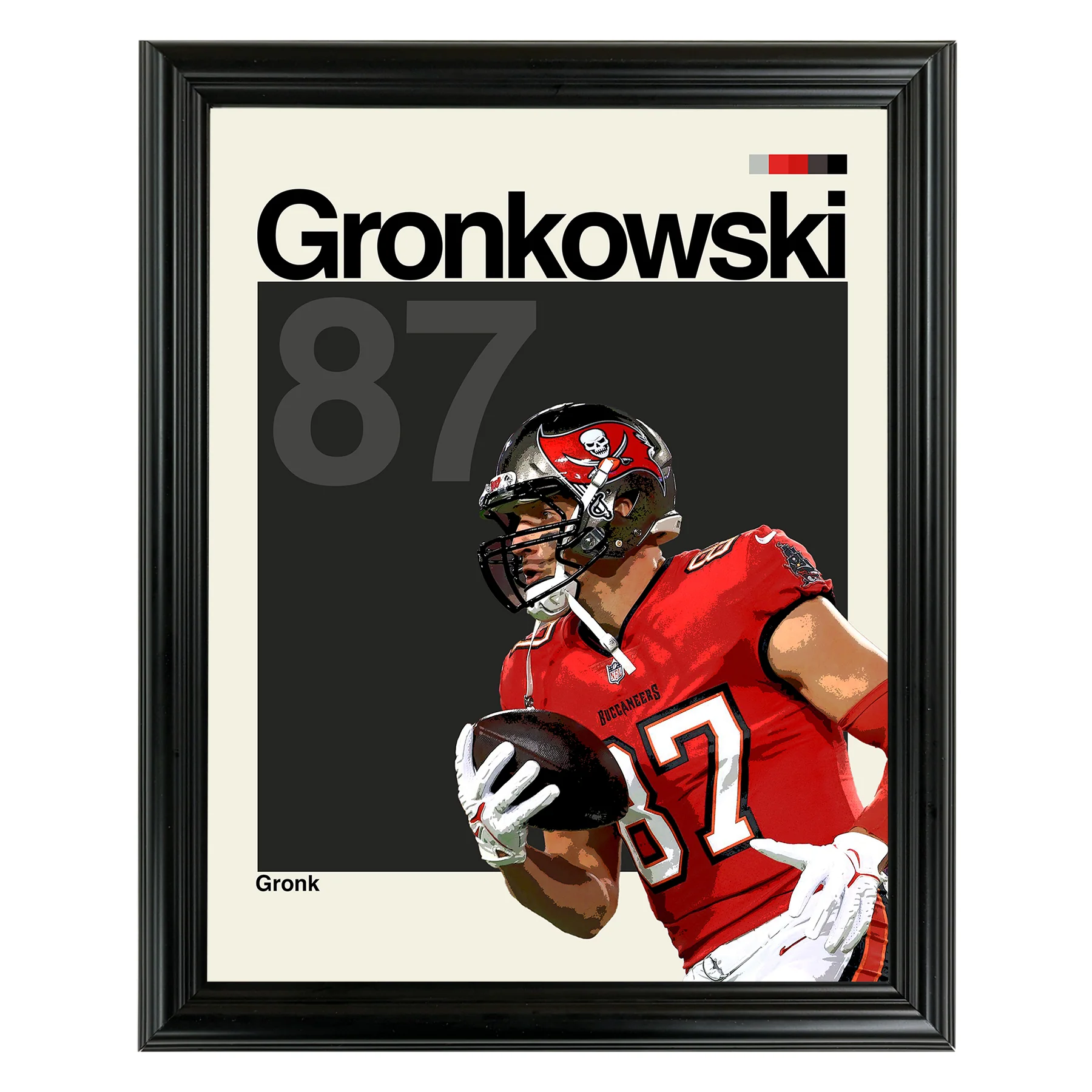 Rob Gronkowski Framed Sports Art Photo by Thomas Maxwell