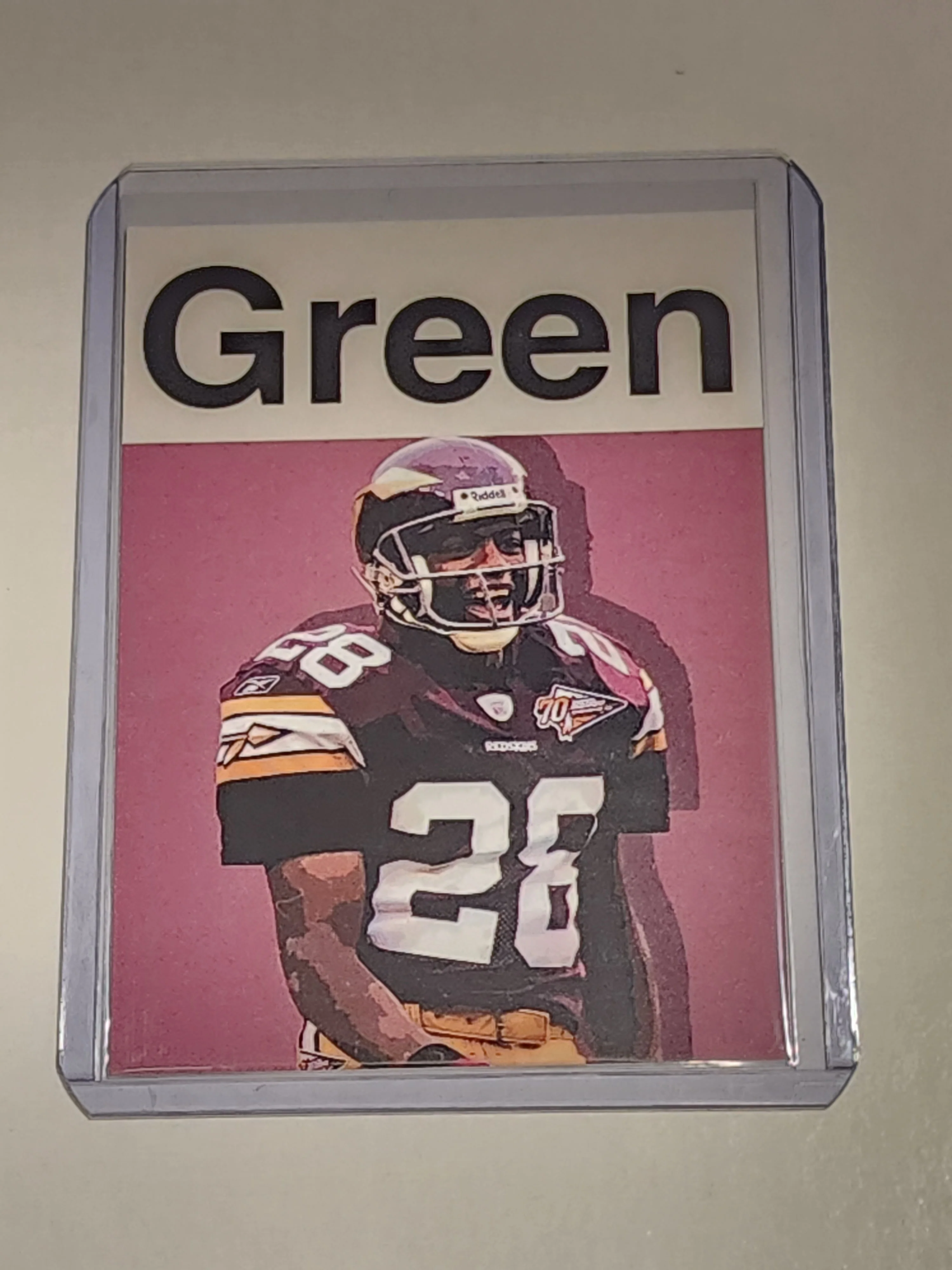 Darrell Green Artist Signed Football Art Card 1/10