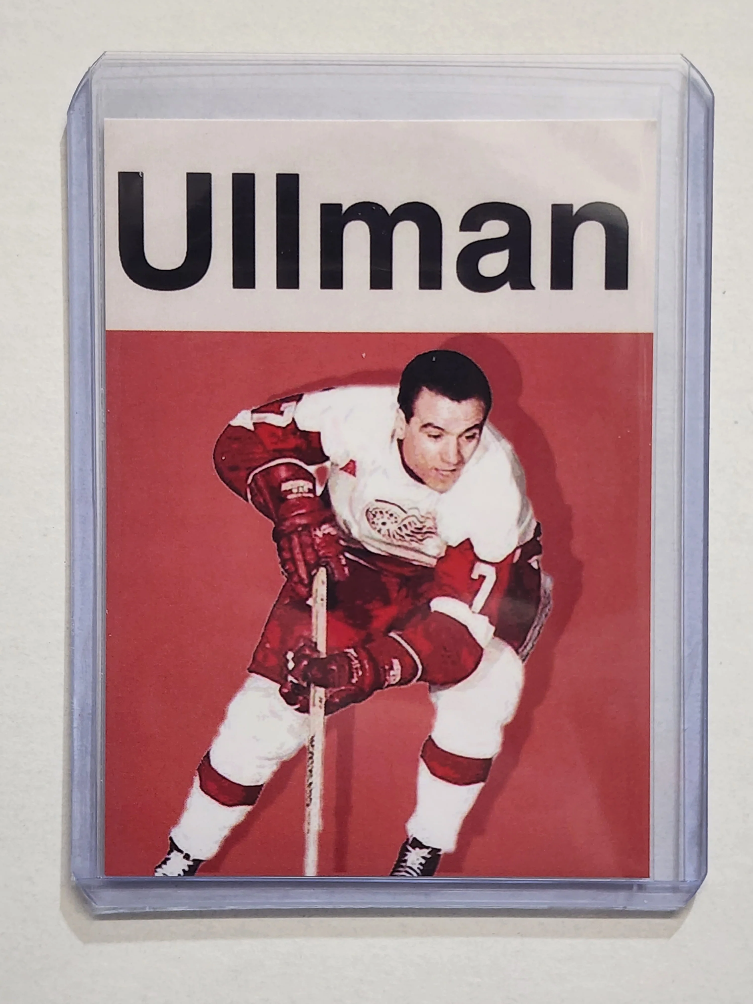 Norm Ullman Artist Signed Hockey Art Card 1/10