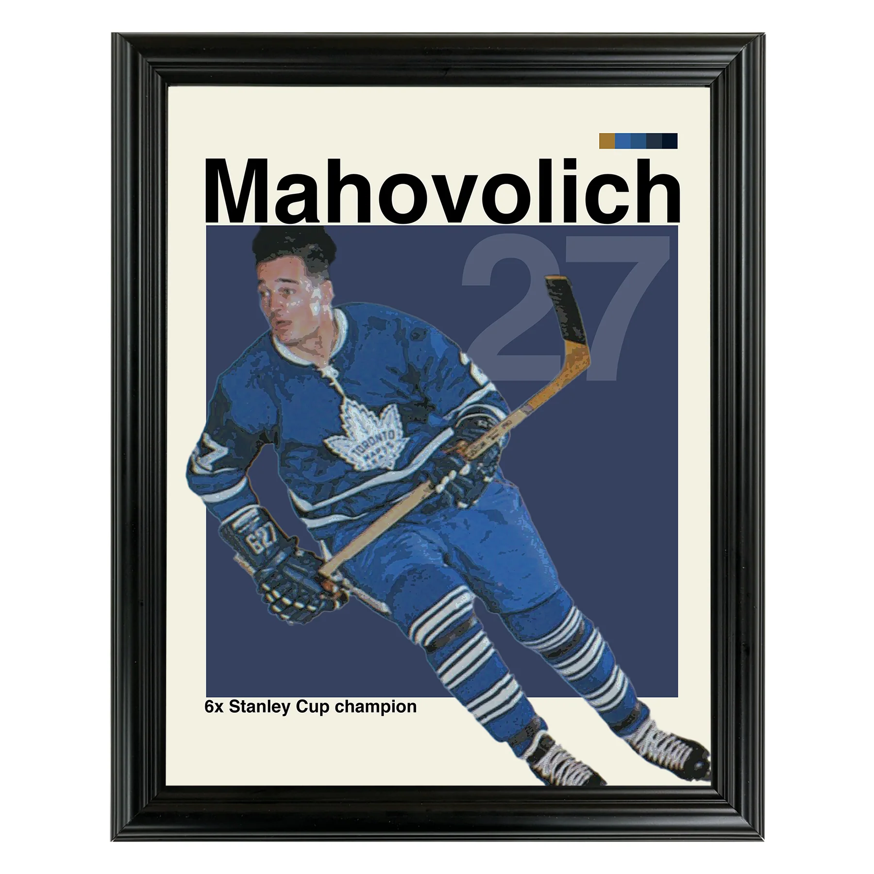 Frank Mahovolich Framed Sports Art Photo by Thomas Maxwell