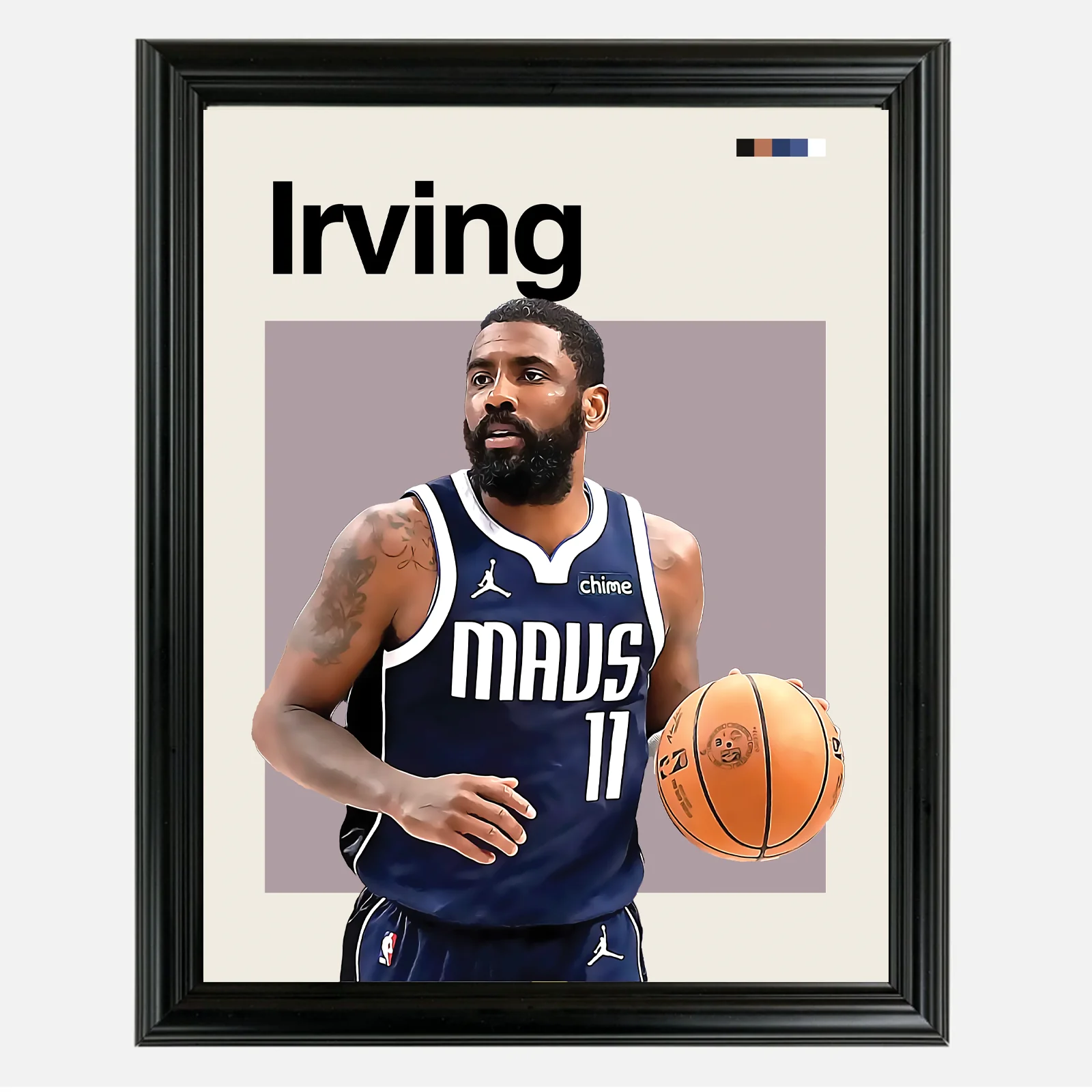 Kyrie Irving Framed Sports Art Photo by Thomas Maxwell