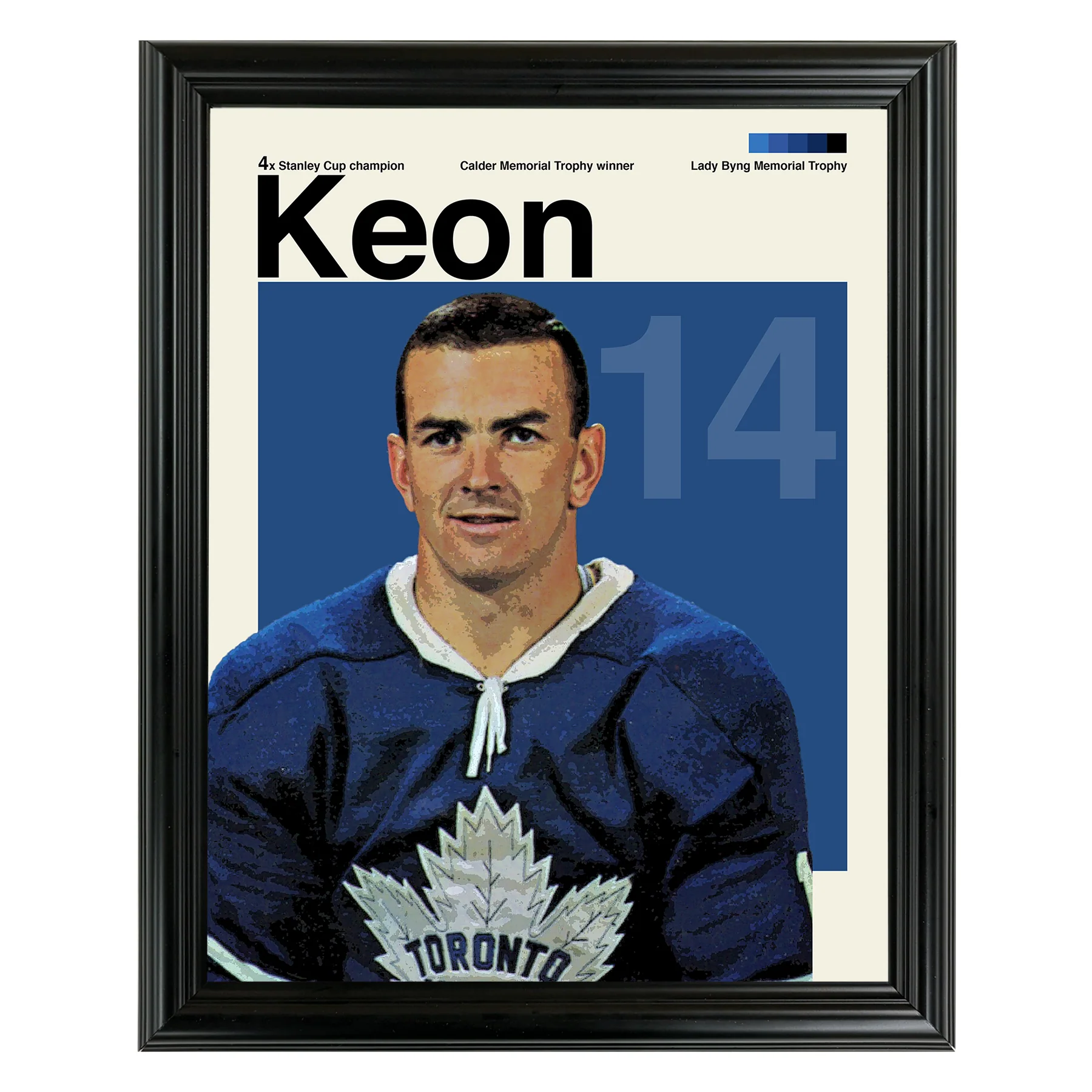 Dave Keon Framed Sports Art Photo by Thomas Maxwell
