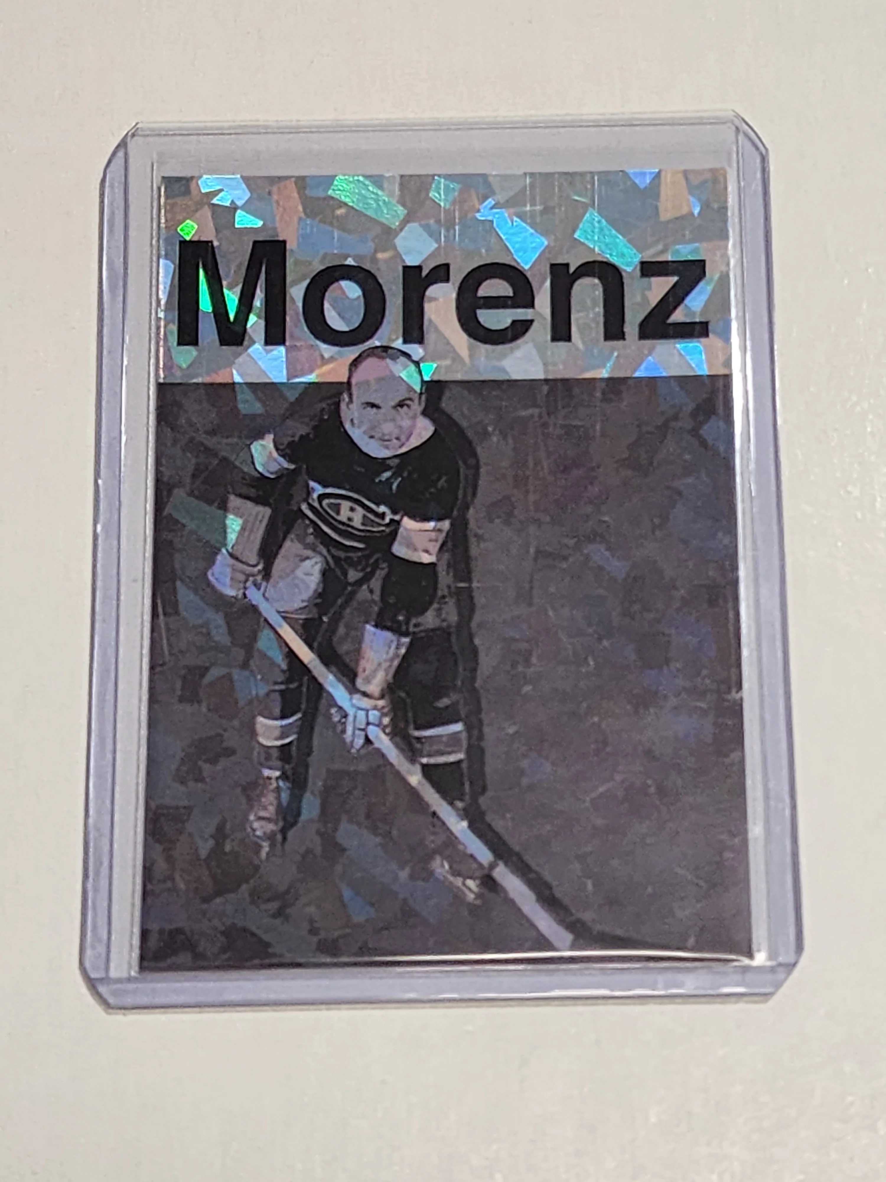 Howie Morenz Artist Signed Montreal Canadiens Refractor Art Card 1/1