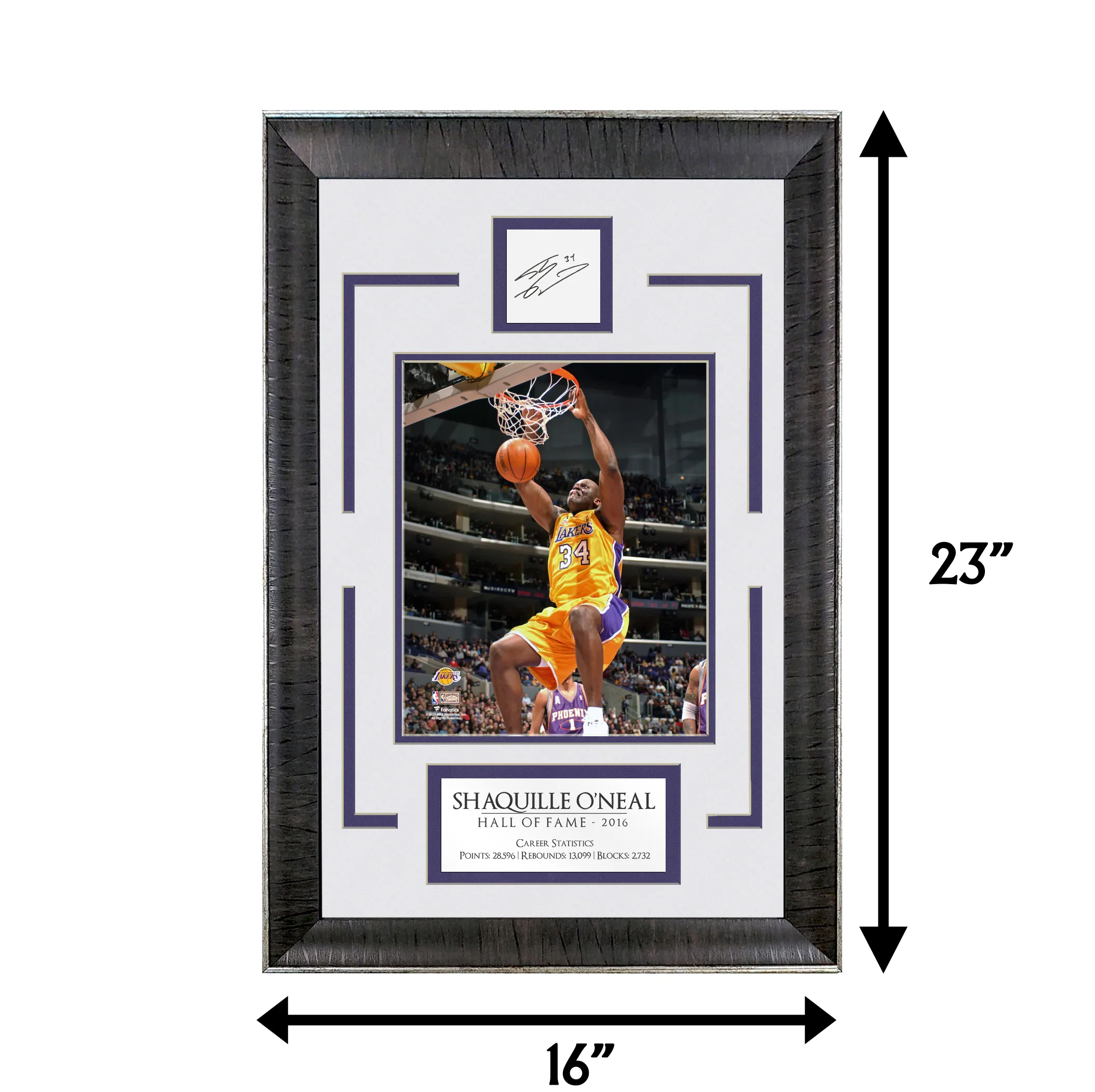 Shaquille O'Neal - Shaq Diesel - Spotlight Collection | 16 x 23 - Framed Basketball Photo