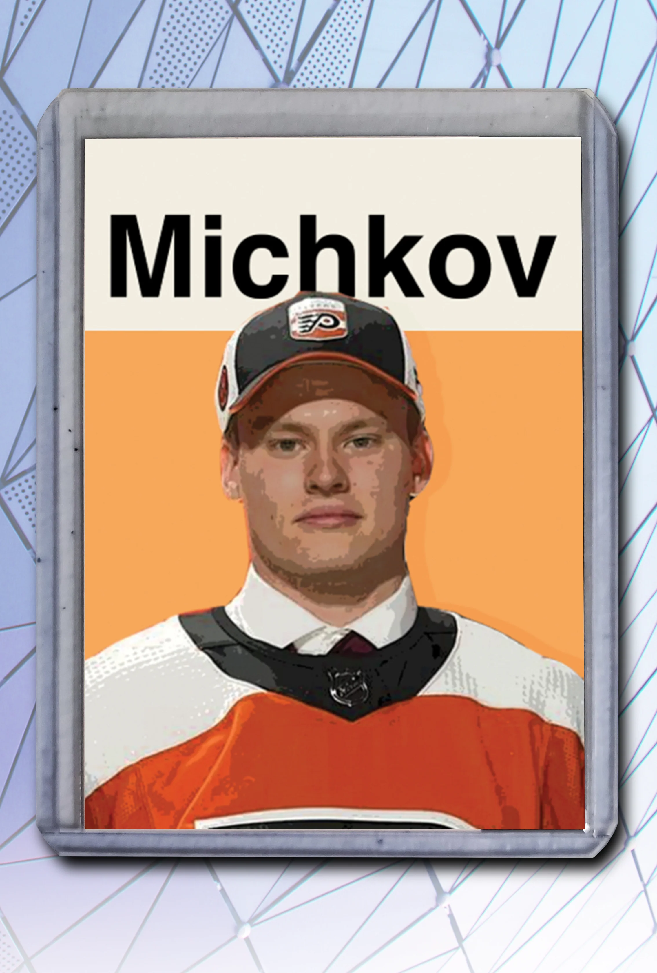 Matvei Michkov Artist Signed Hockey Art Card 4/10