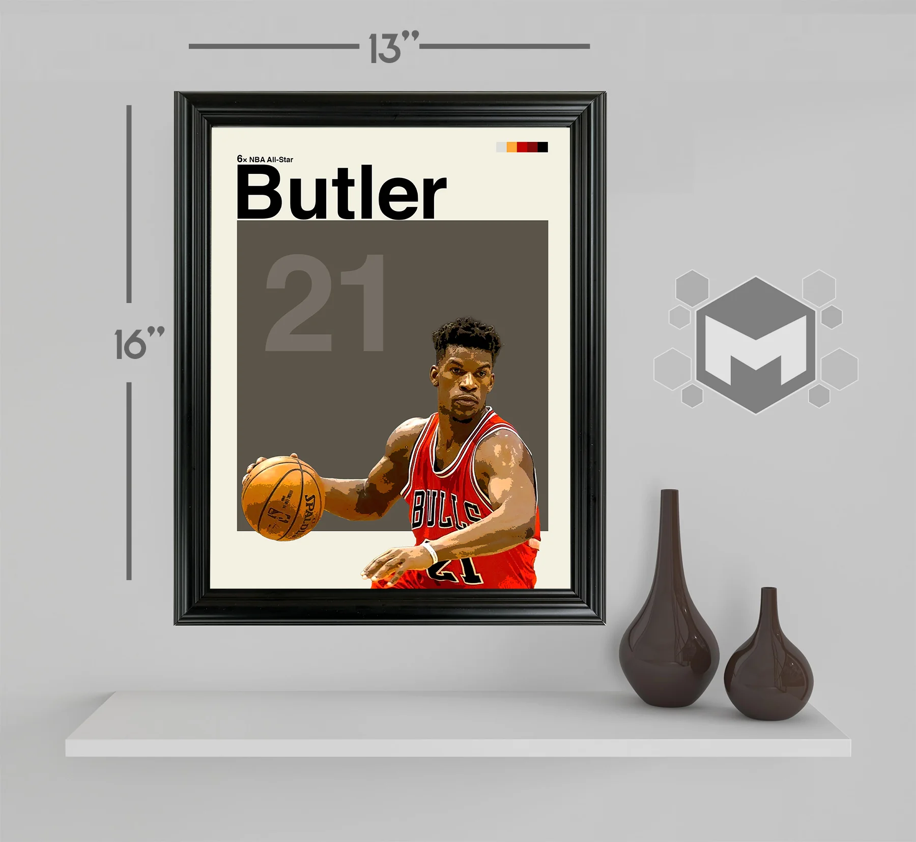 Jimmy Butler Framed Sports Art Photo by Thomas Maxwell