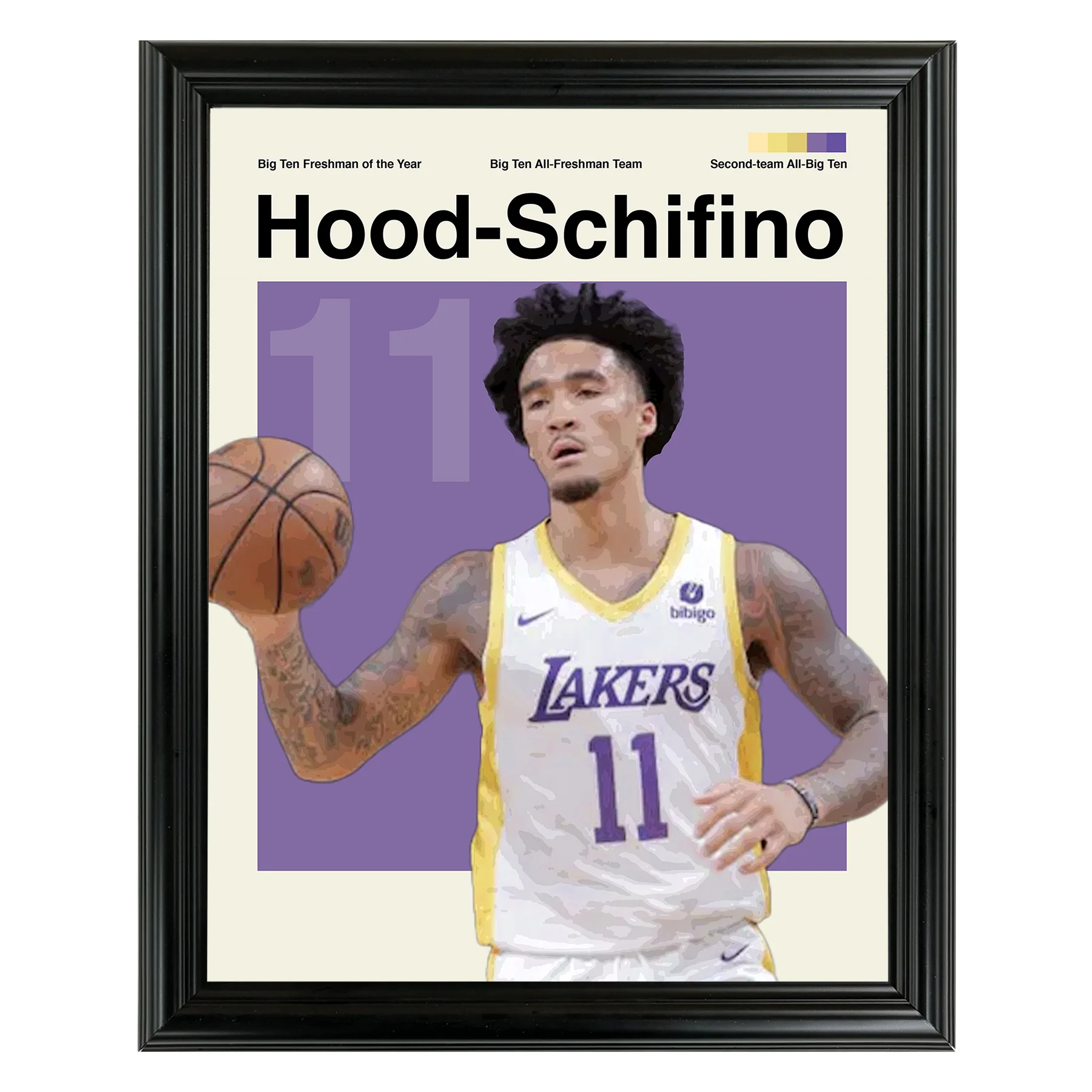 Jalen Hood-Schifino Framed Sports Art Photo by Thomas Maxwell