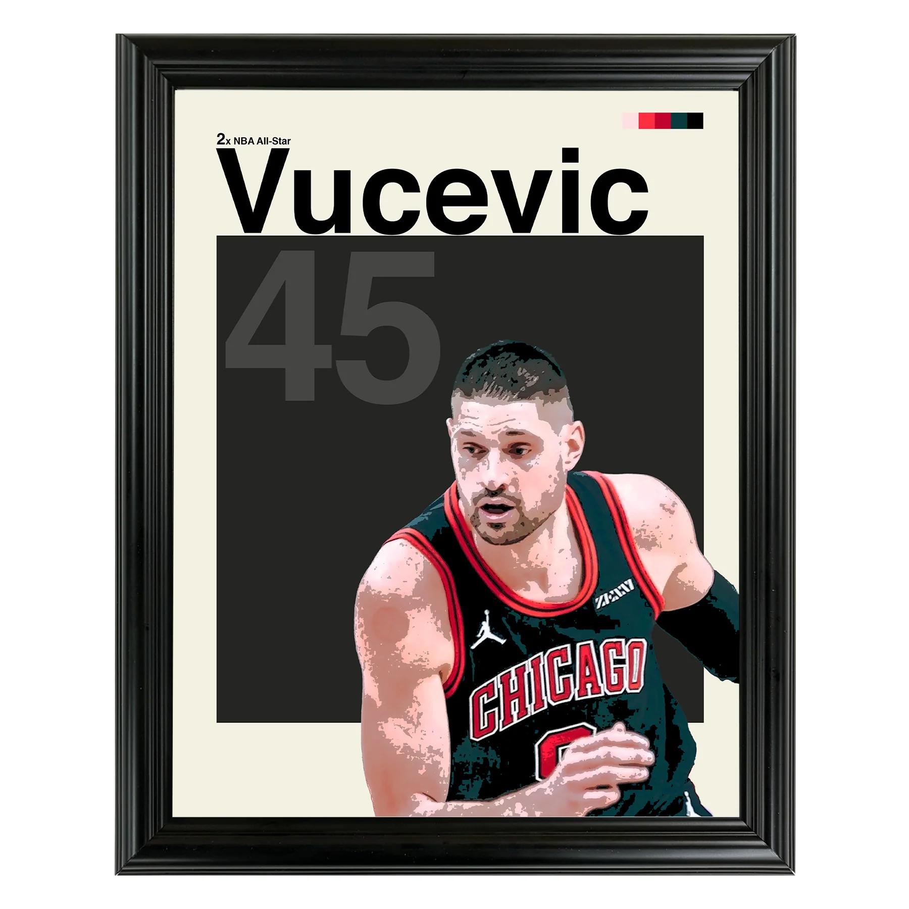 Nikola Vucevic Framed Sports Art Photo by Thomas Maxwell