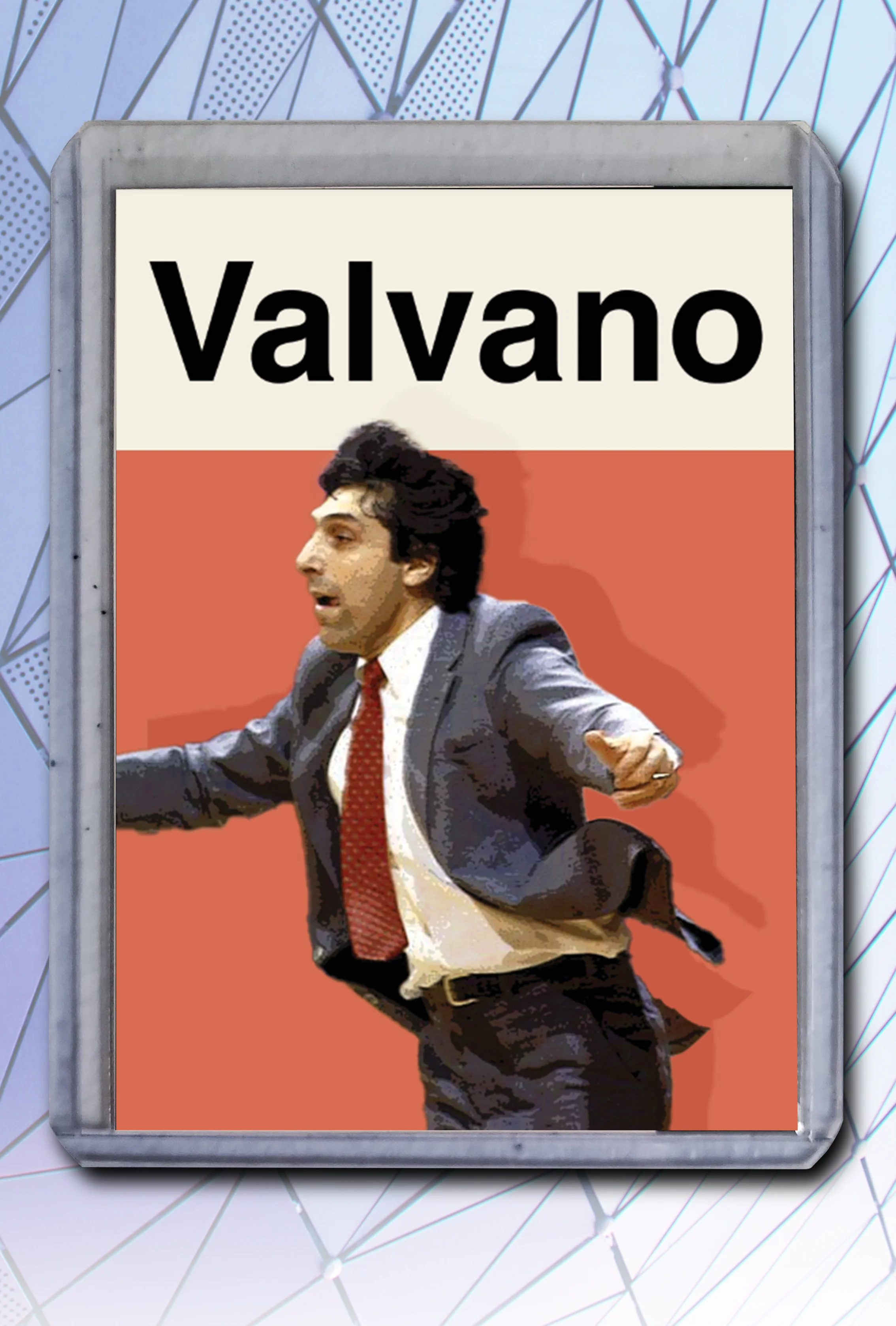 Jimmy V Valvano Artist Signed Basketball Art Card 1/10