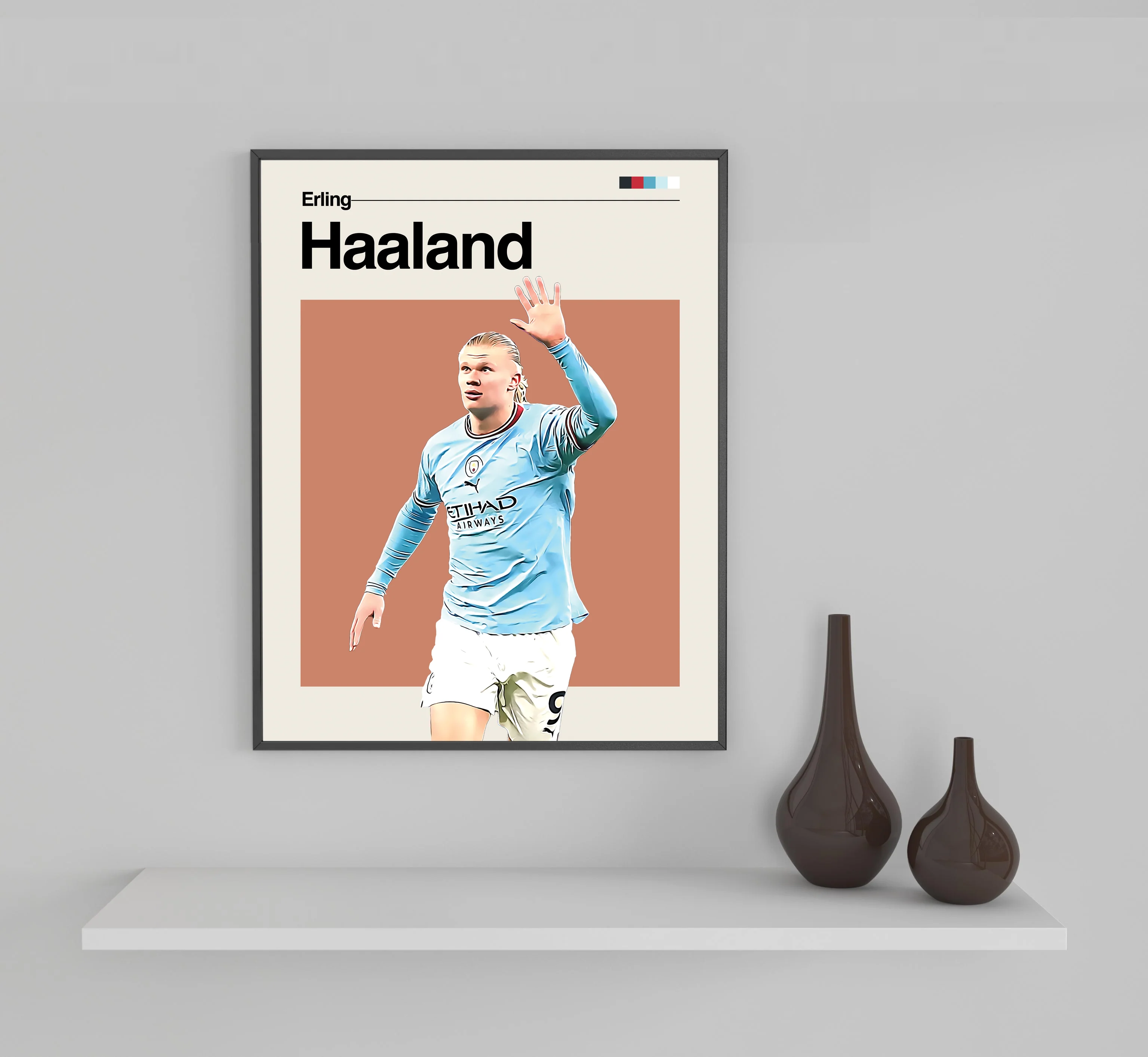 Erling Haaland Framed Sports Art Photo by Thomas Maxwell