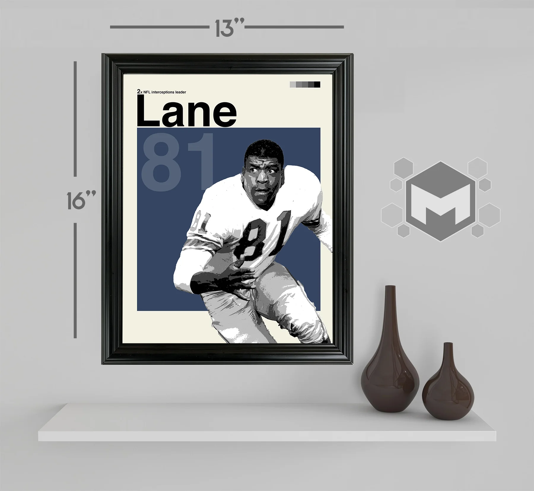 Night Train Lane Framed Sports Art Photo by Thomas Maxwell