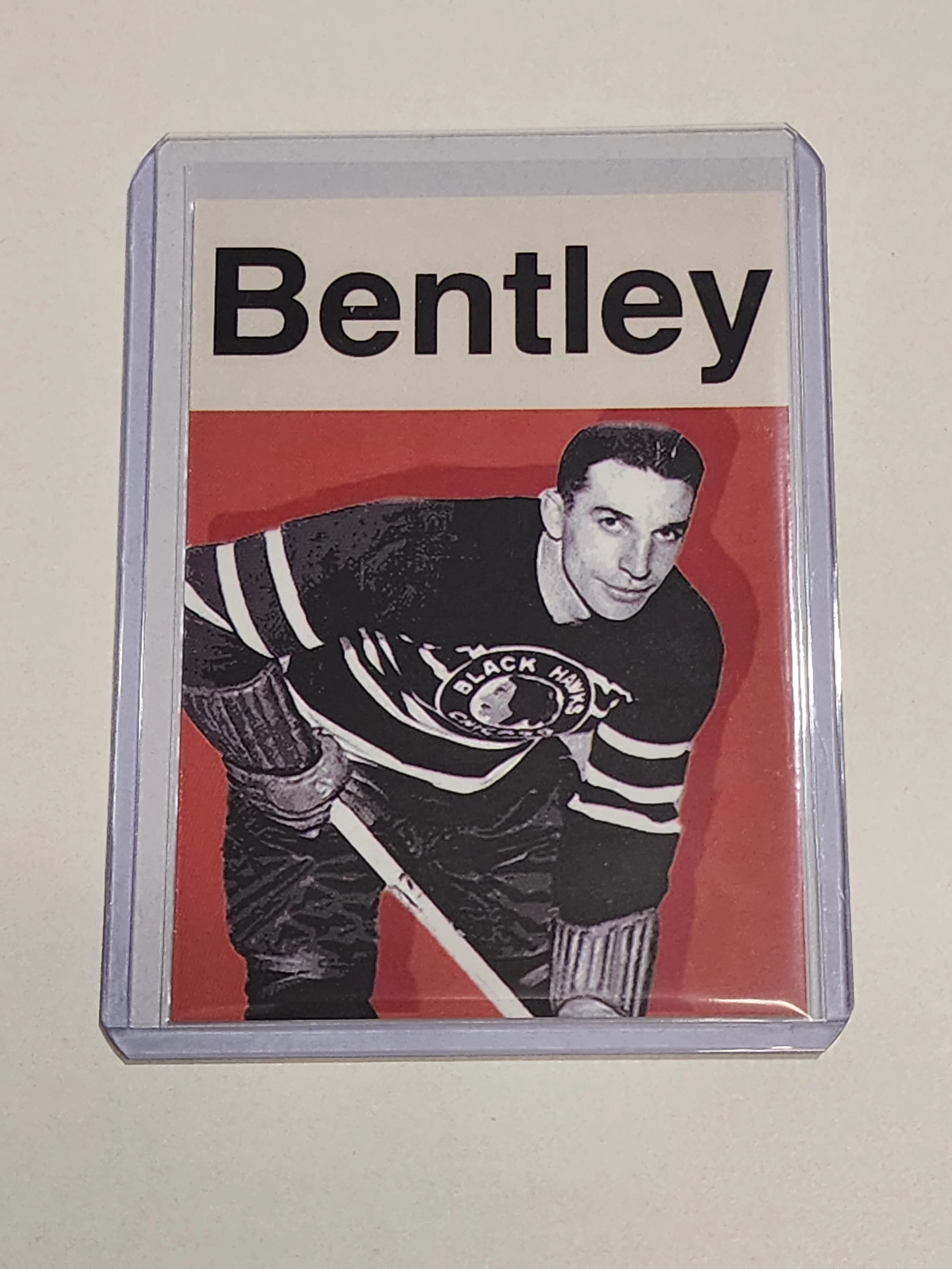 Doug Bentley Artist Signed Hockey Art Card 1/10