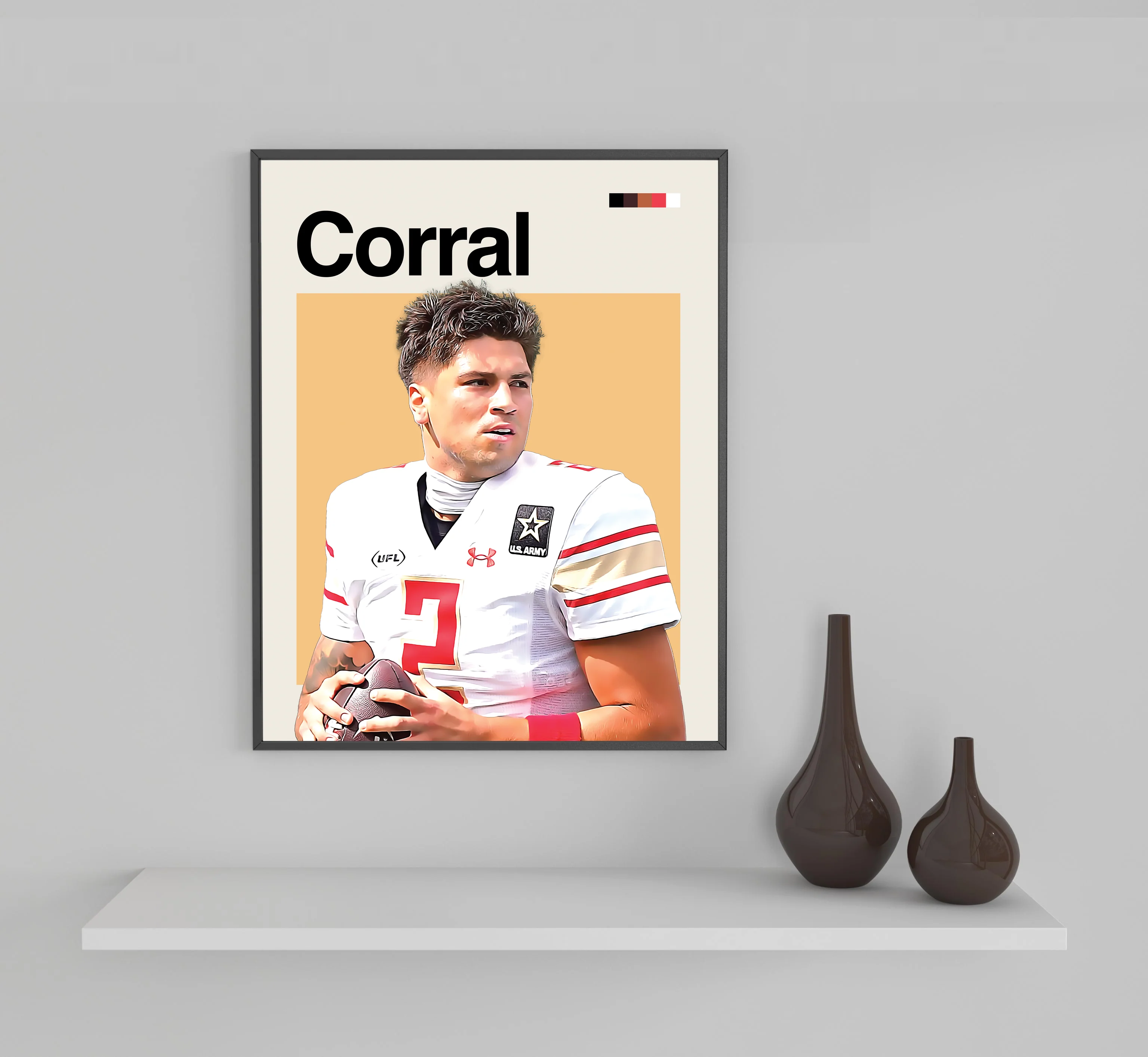 Matt Corral Framed Sports Art Photo by Thomas Maxwell