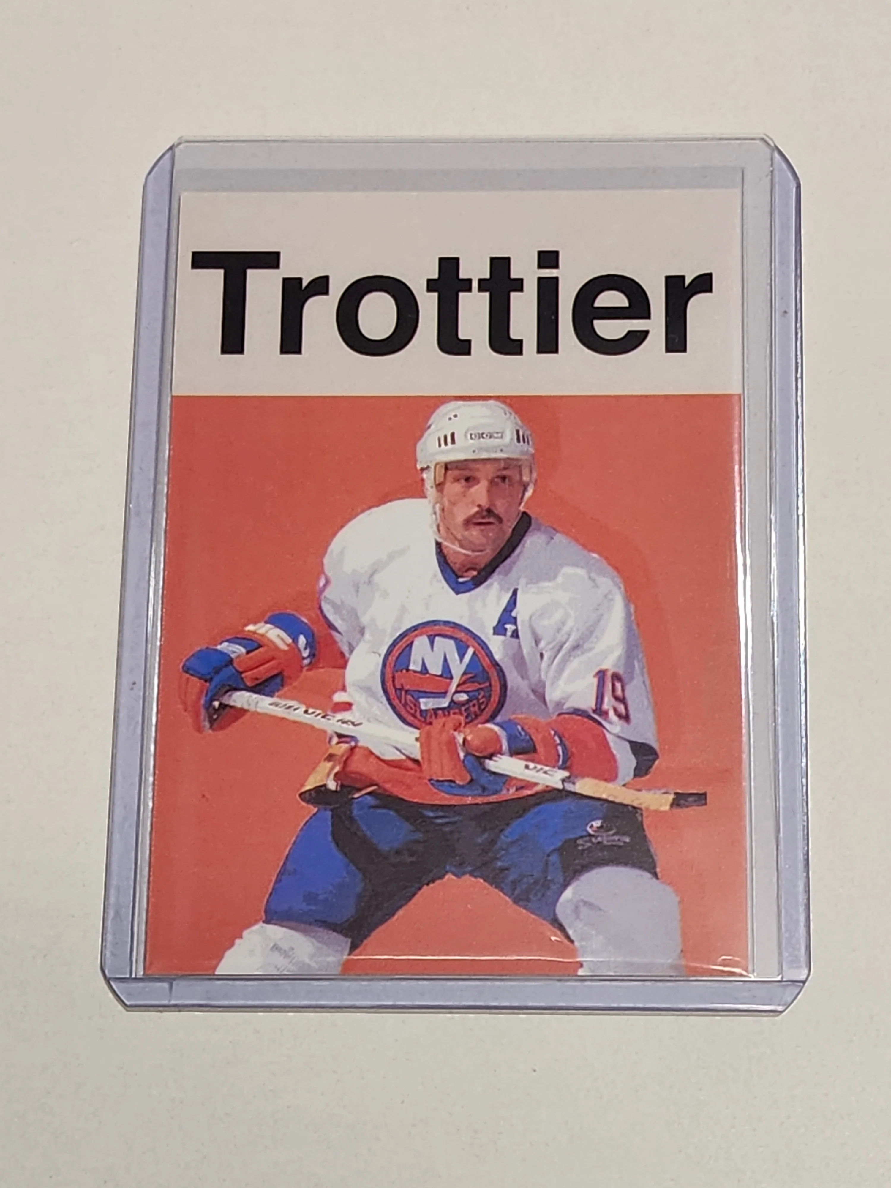 Bryan Trottier Artist Signed Hockey Art Card 1/10