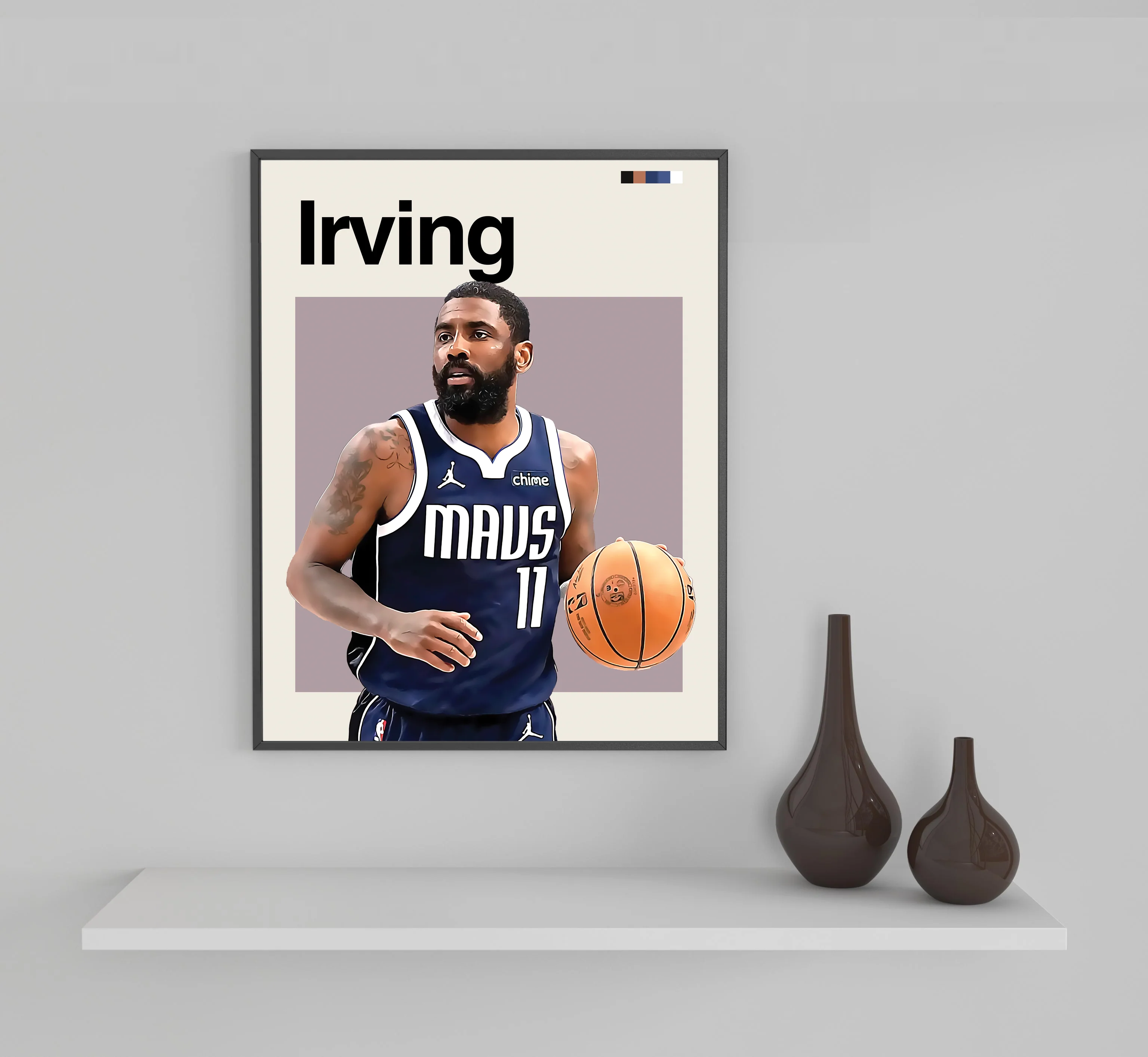 Kyrie Irving Framed Sports Art Photo by Thomas Maxwell