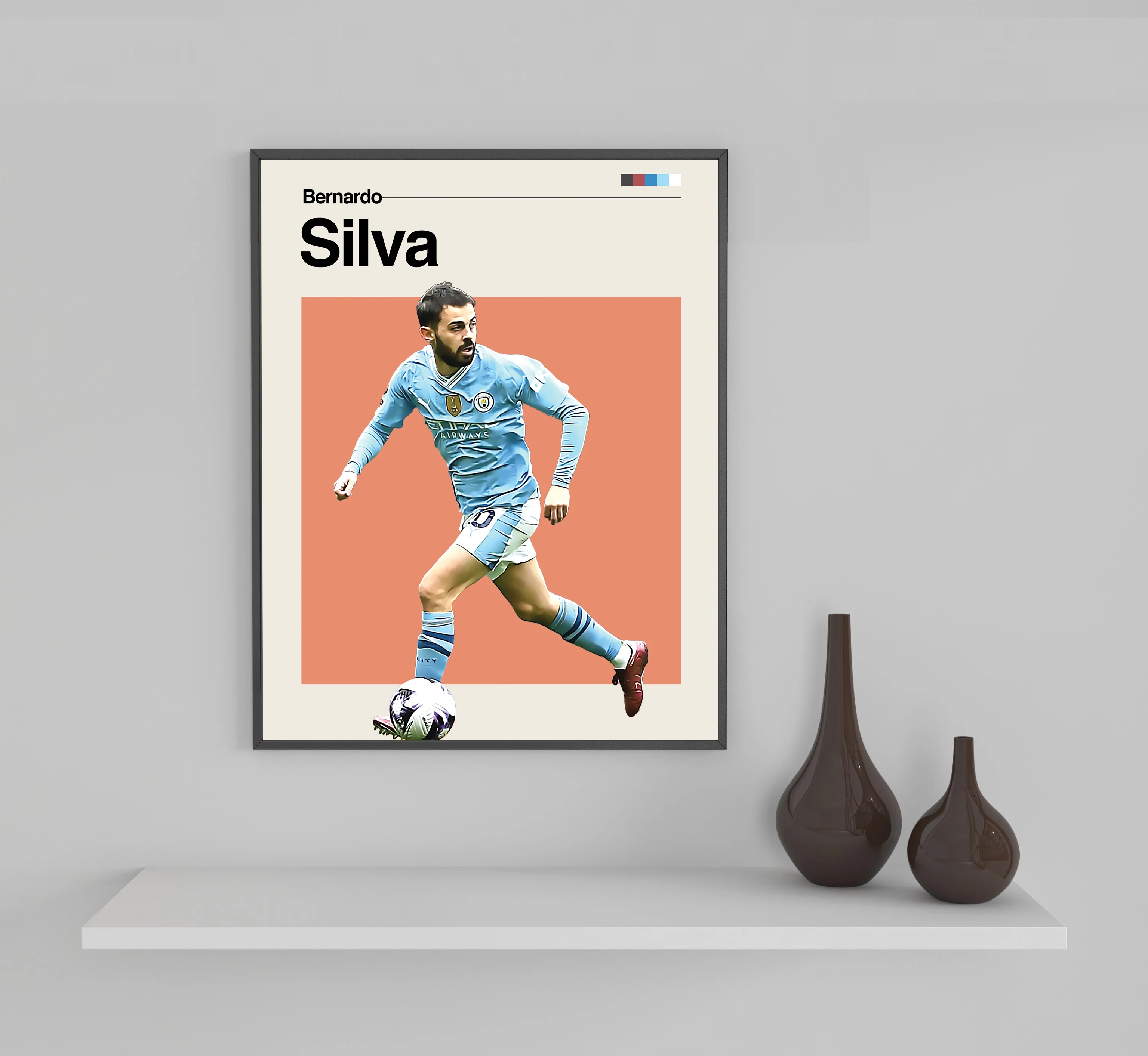 Bernardo Silva Framed Sports Art Photo by Thomas Maxwell