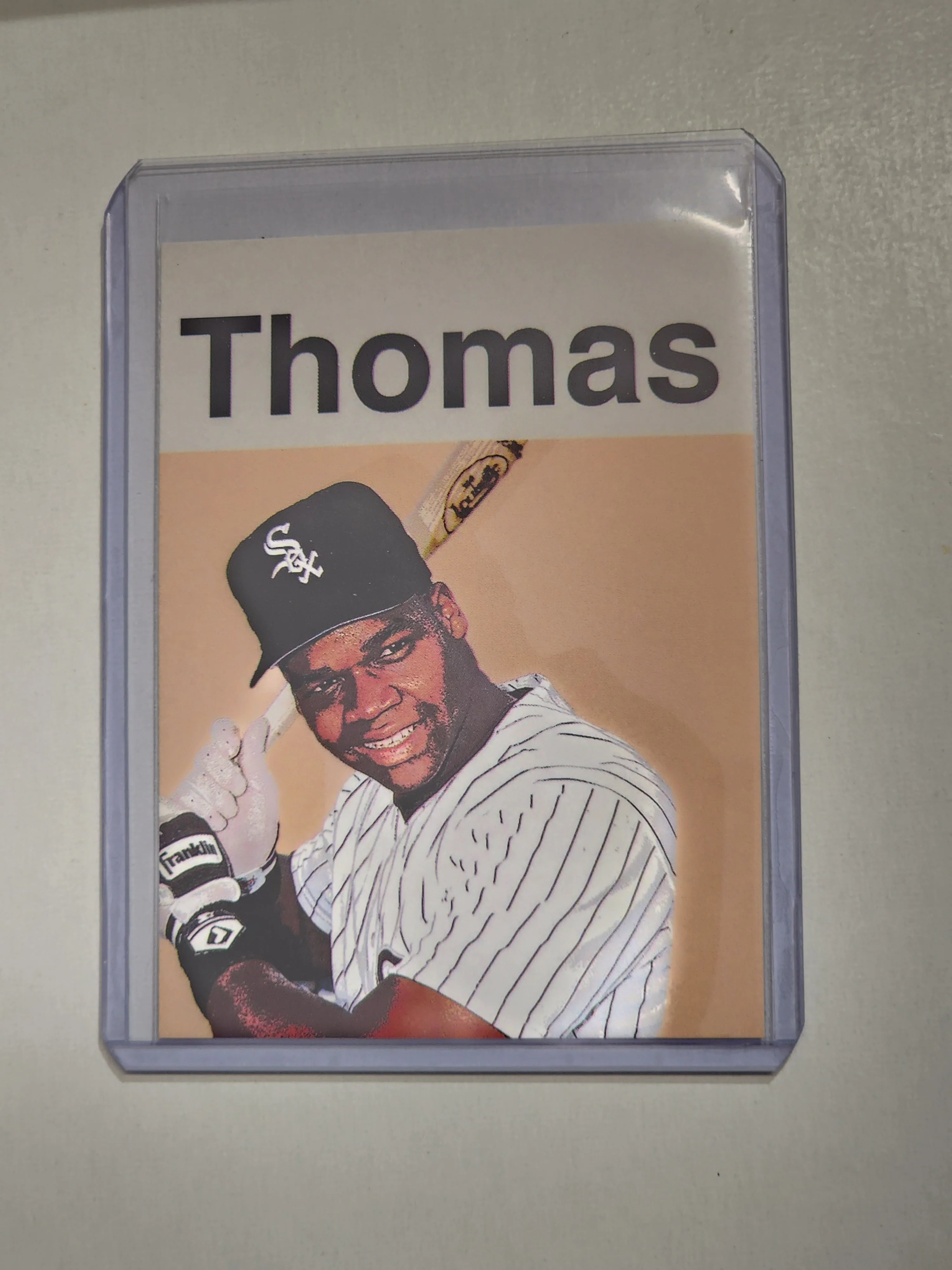 Frank Thomas Artist Signed Baseball Art Card 1/10