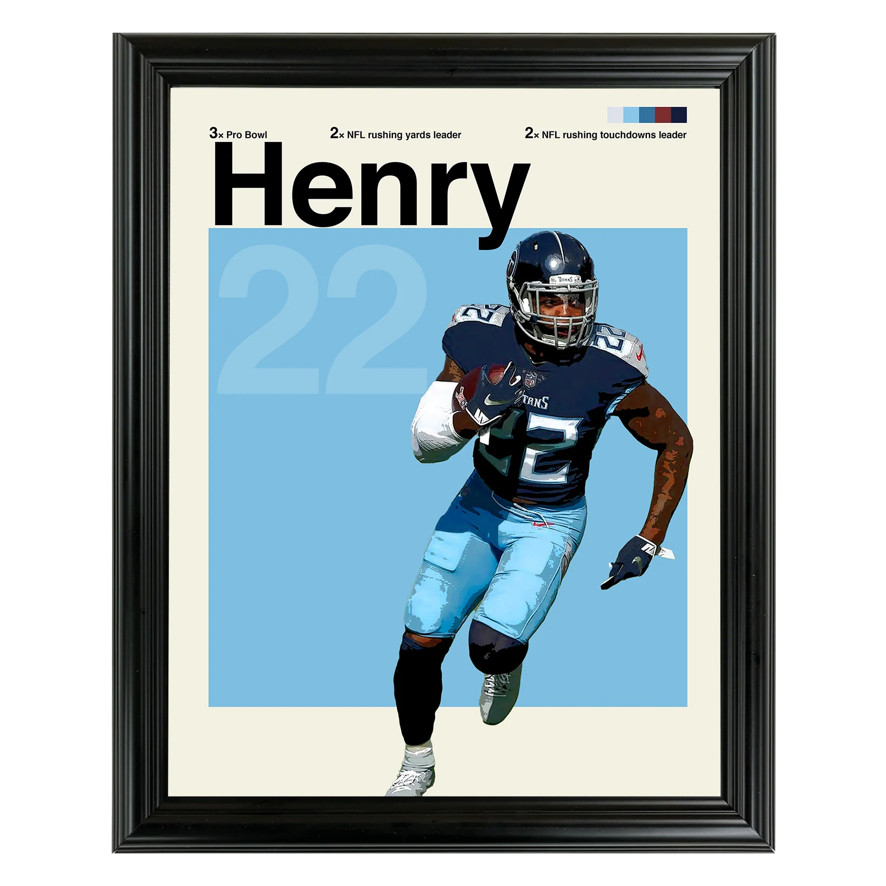Derrick Henry Framed Sports Art Photo by Thomas Maxwell
