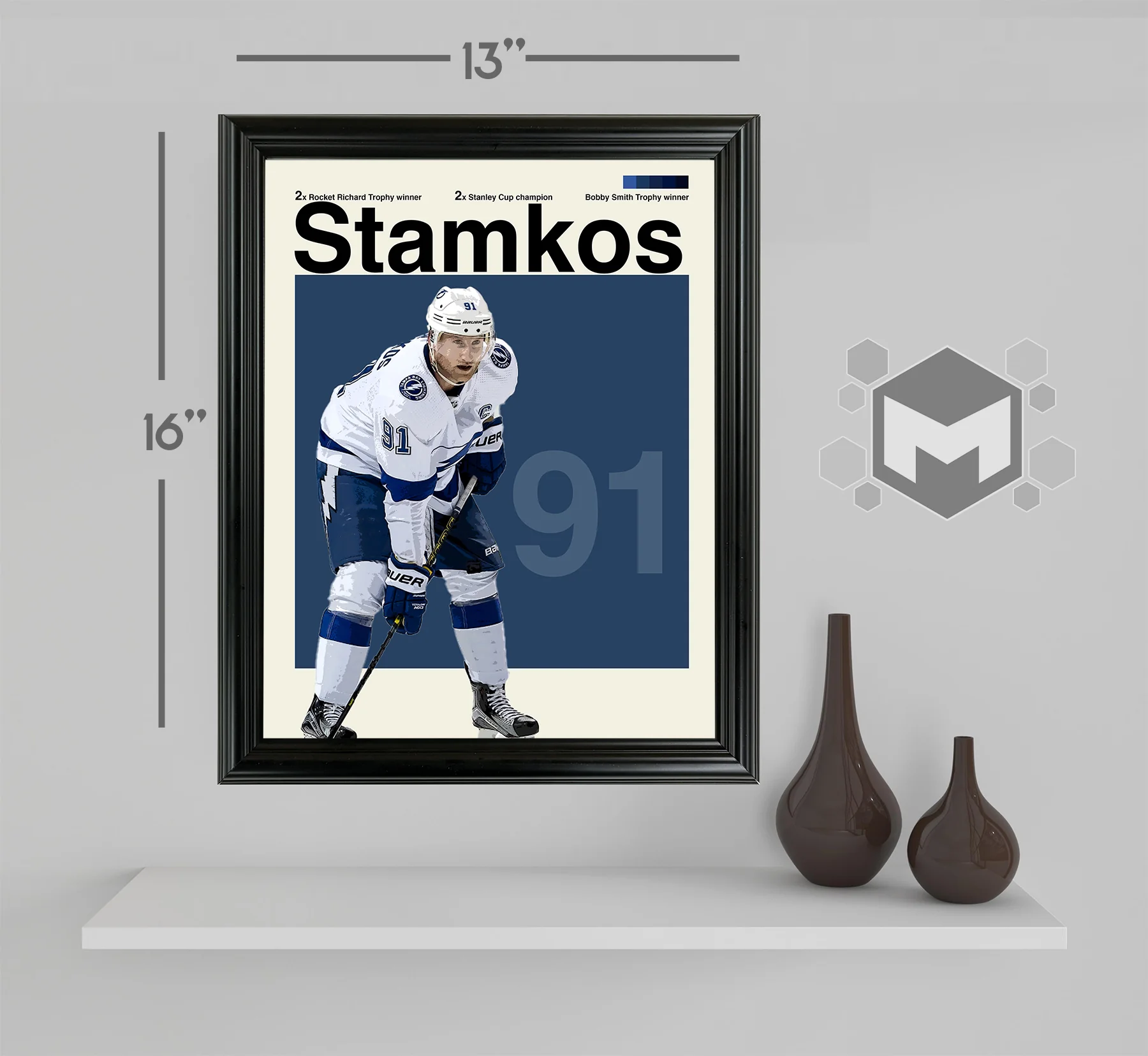 Steven Stamkos Framed Sports Art Photo by Thomas Maxwell