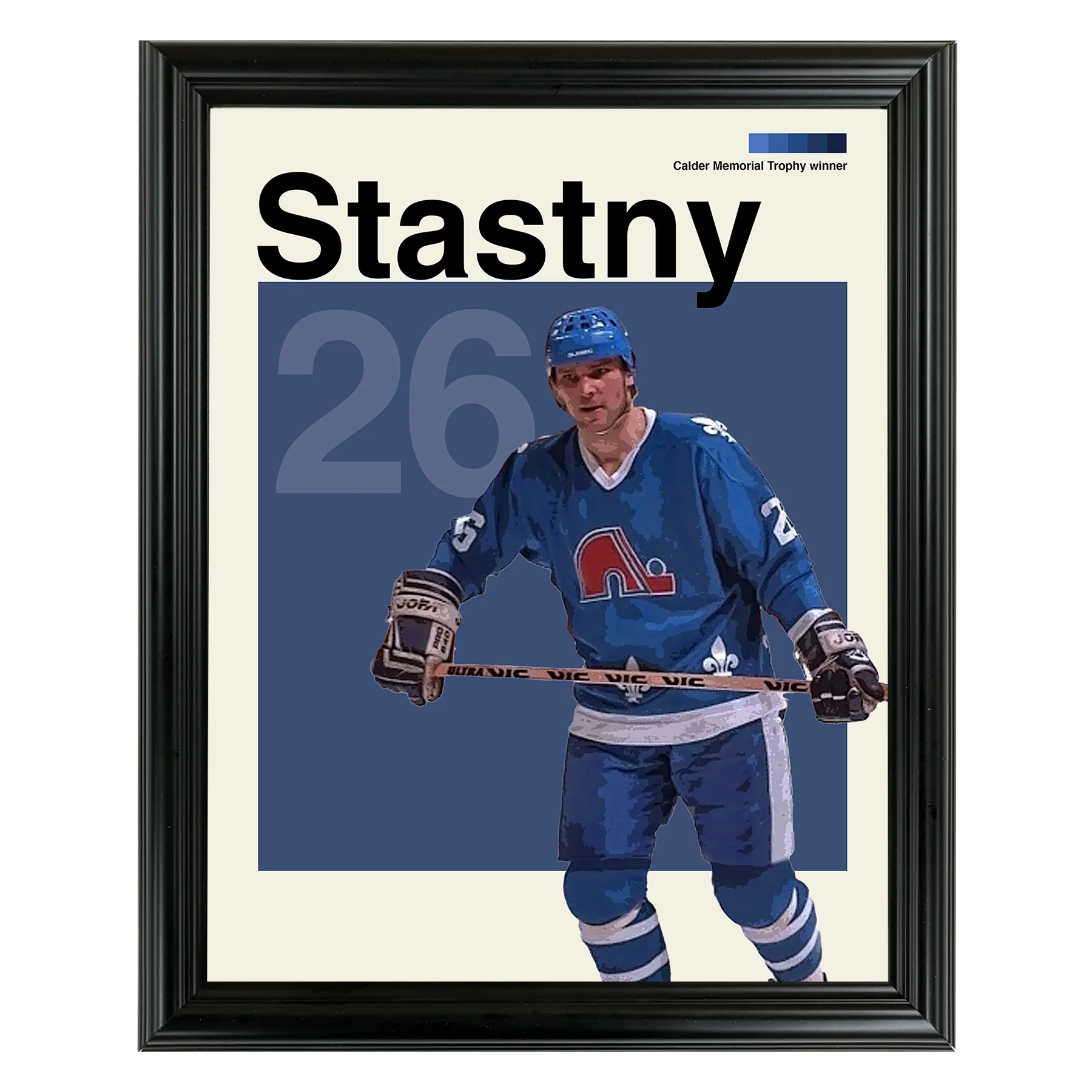 Peter Stastny Framed Sports Art Photo by Thomas Maxwell