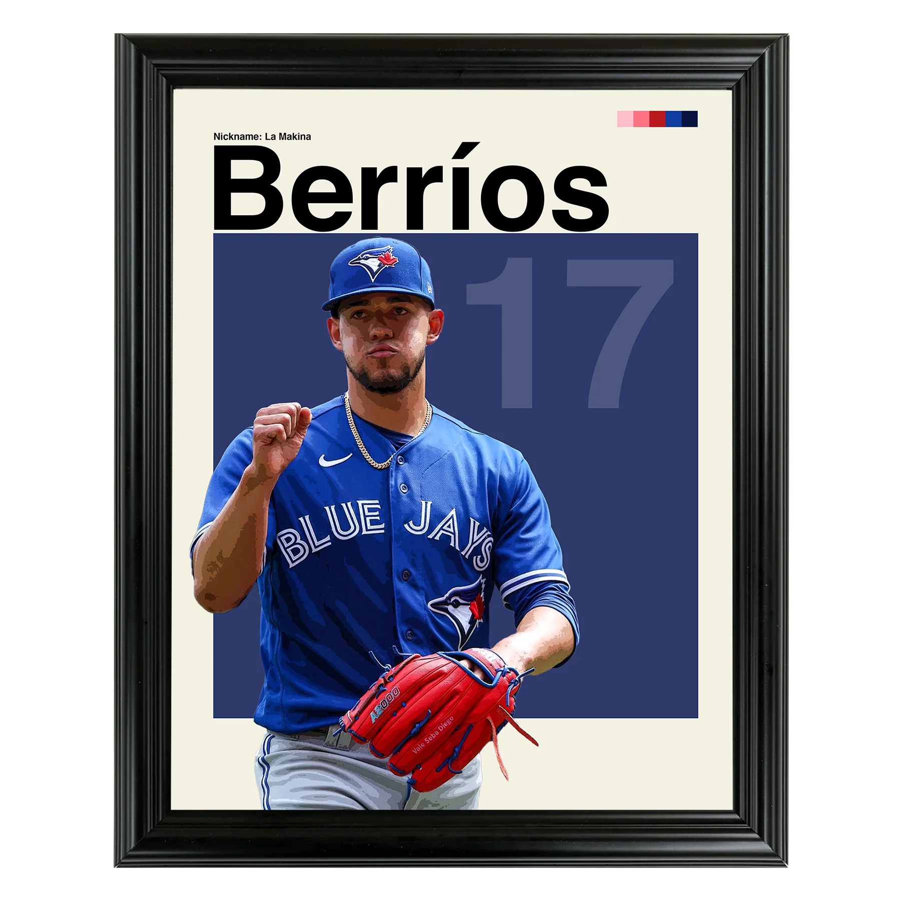 JosÃ© BerrÃ­os Framed Sports Art Photo by Thomas Maxwell