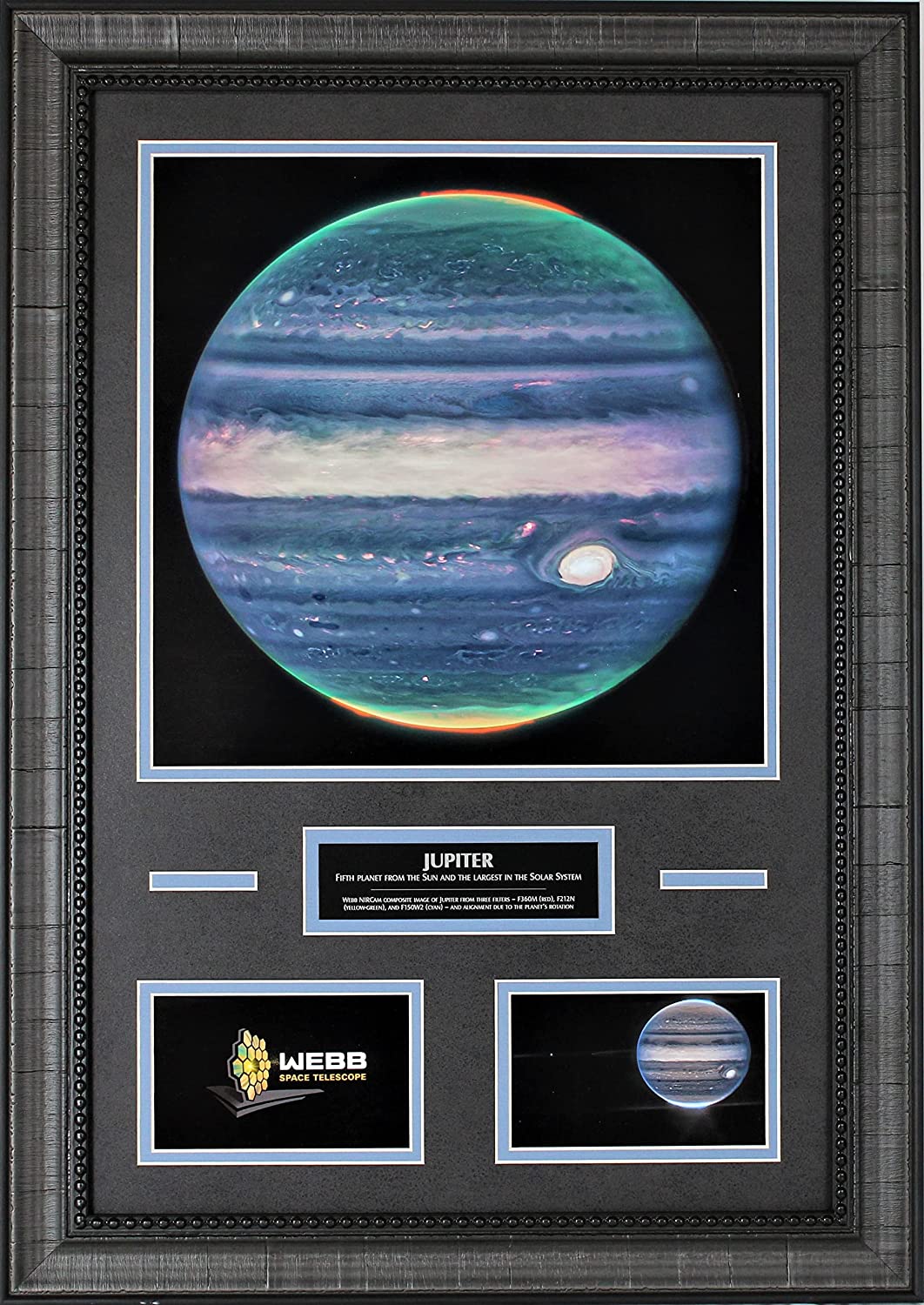 Jupiter (Portrait) - James Webb Telescope - Framed Photo