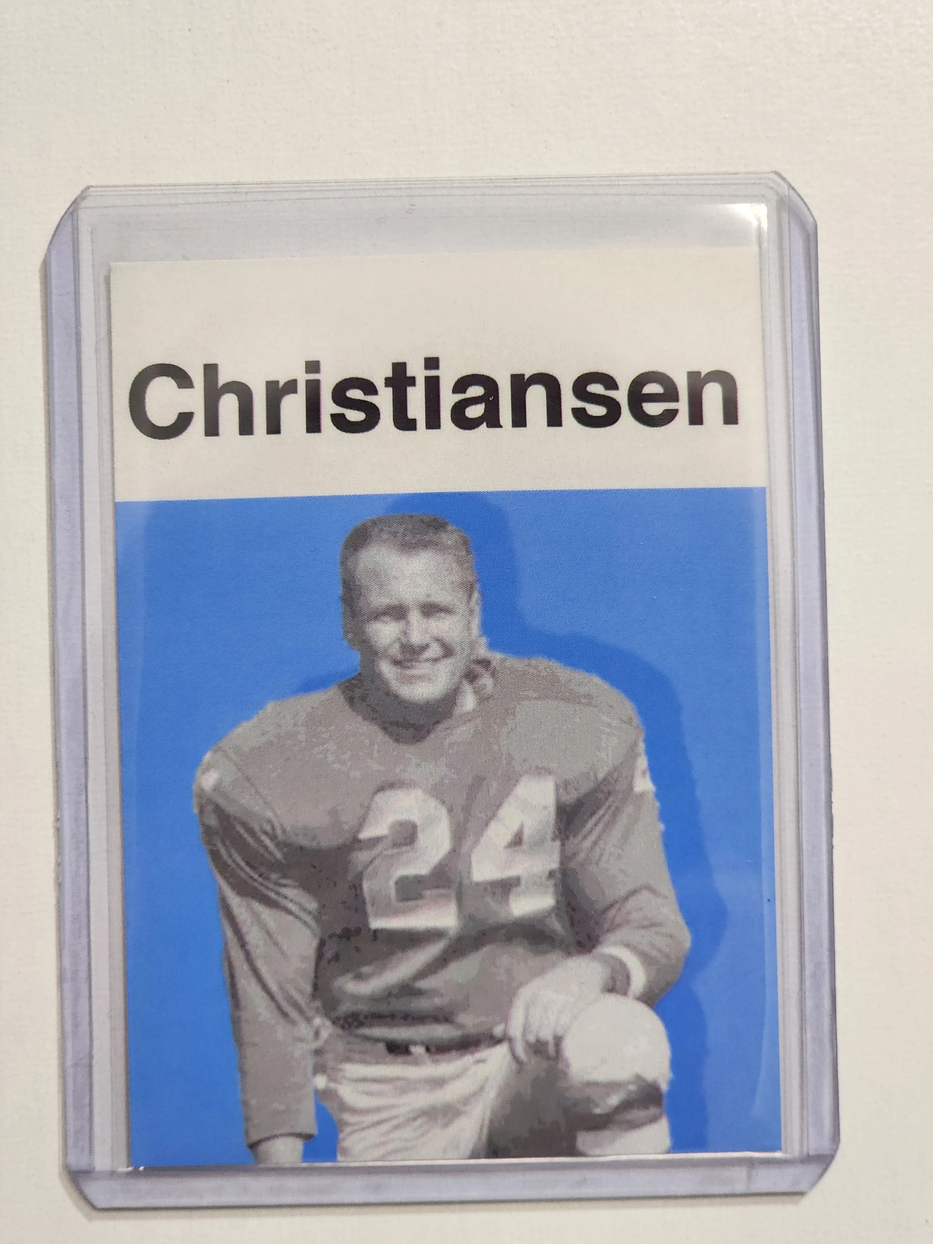 Jack Christiansen Artist Signed Football Art Card 1/10