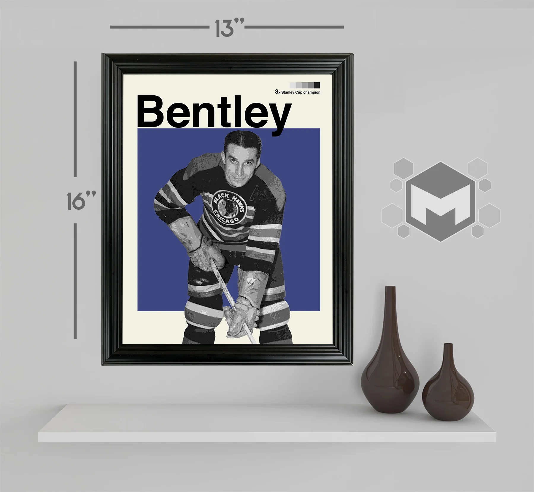 Max Bentley Framed Sports Art Photo by Thomas Maxwell
