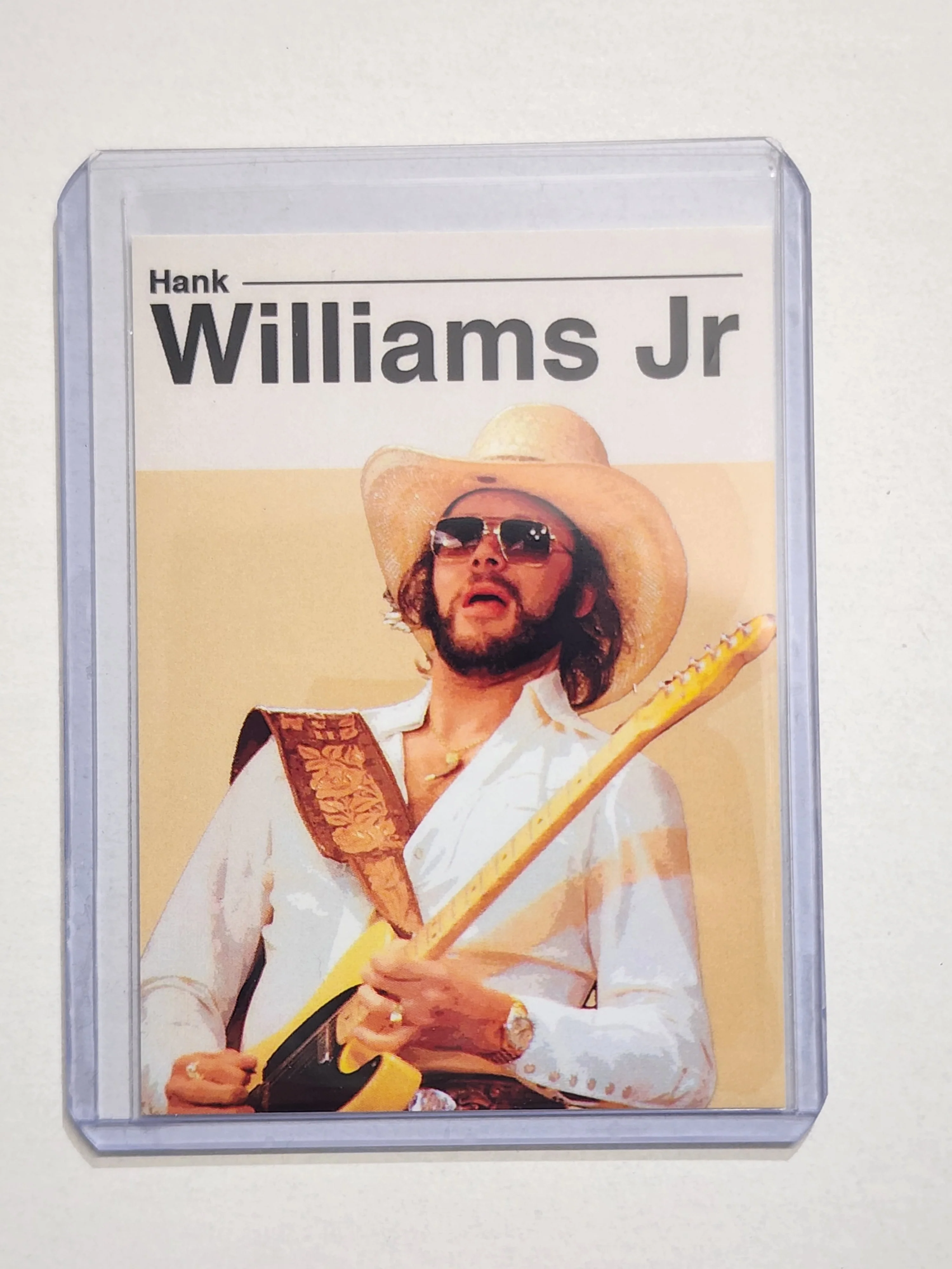 Hank Williams Jr Artist Signed Music Art Card 1/10