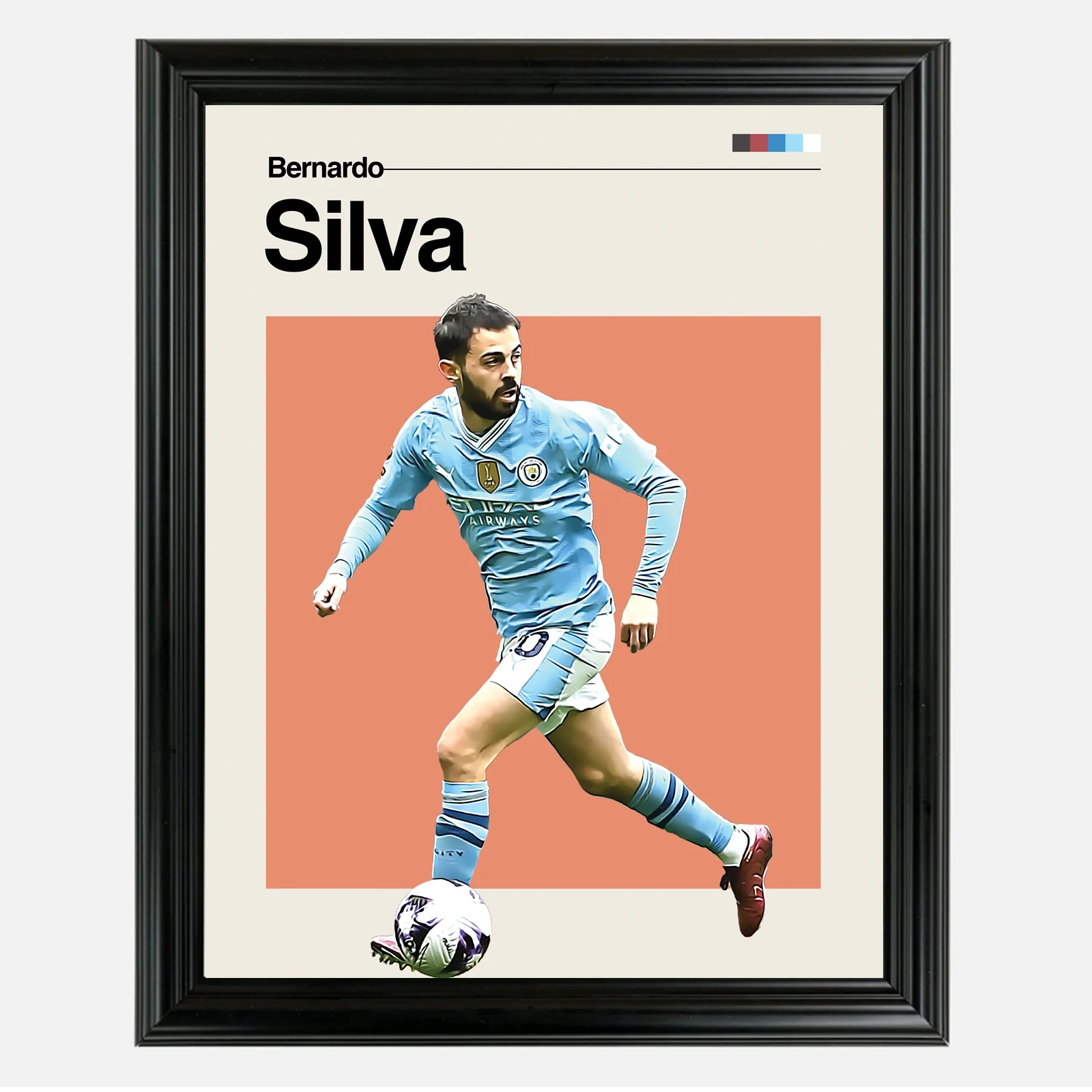 Bernardo Silva Framed Sports Art Photo by Thomas Maxwell