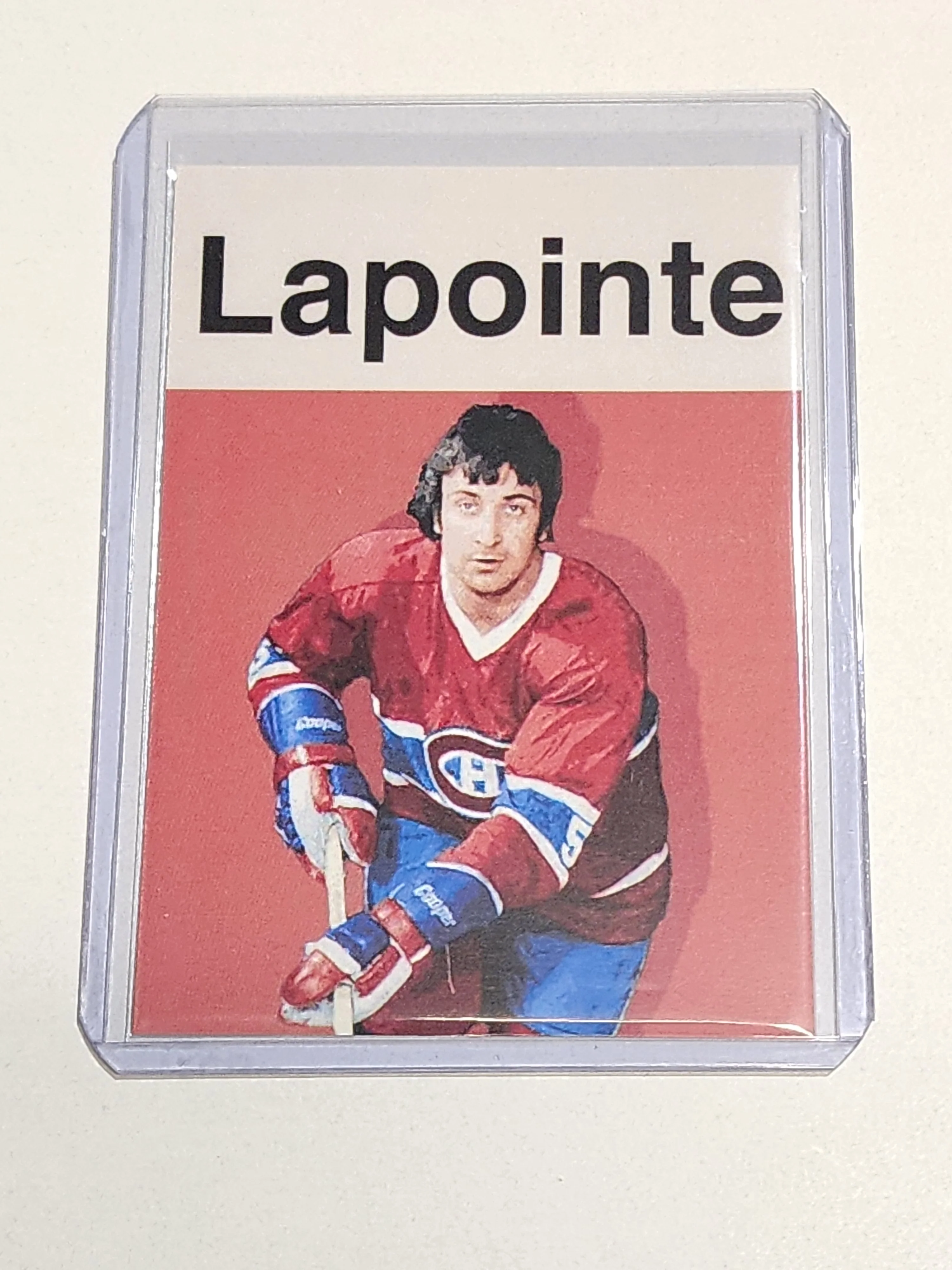 Guy Lapointe Artist Signed Hockey Art Card 1/10