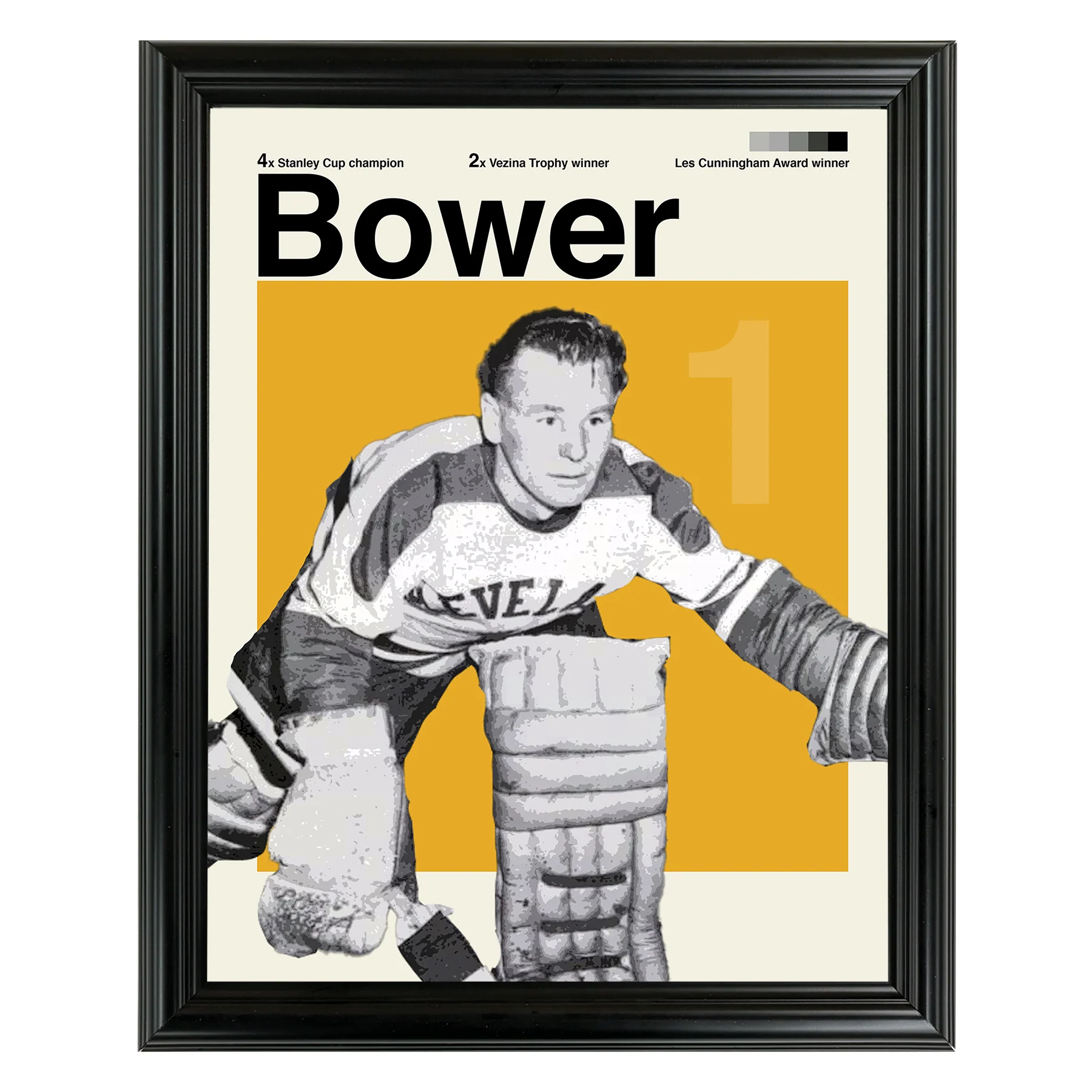 Johnny Bower Framed Sports Art Photo by Thomas Maxwell