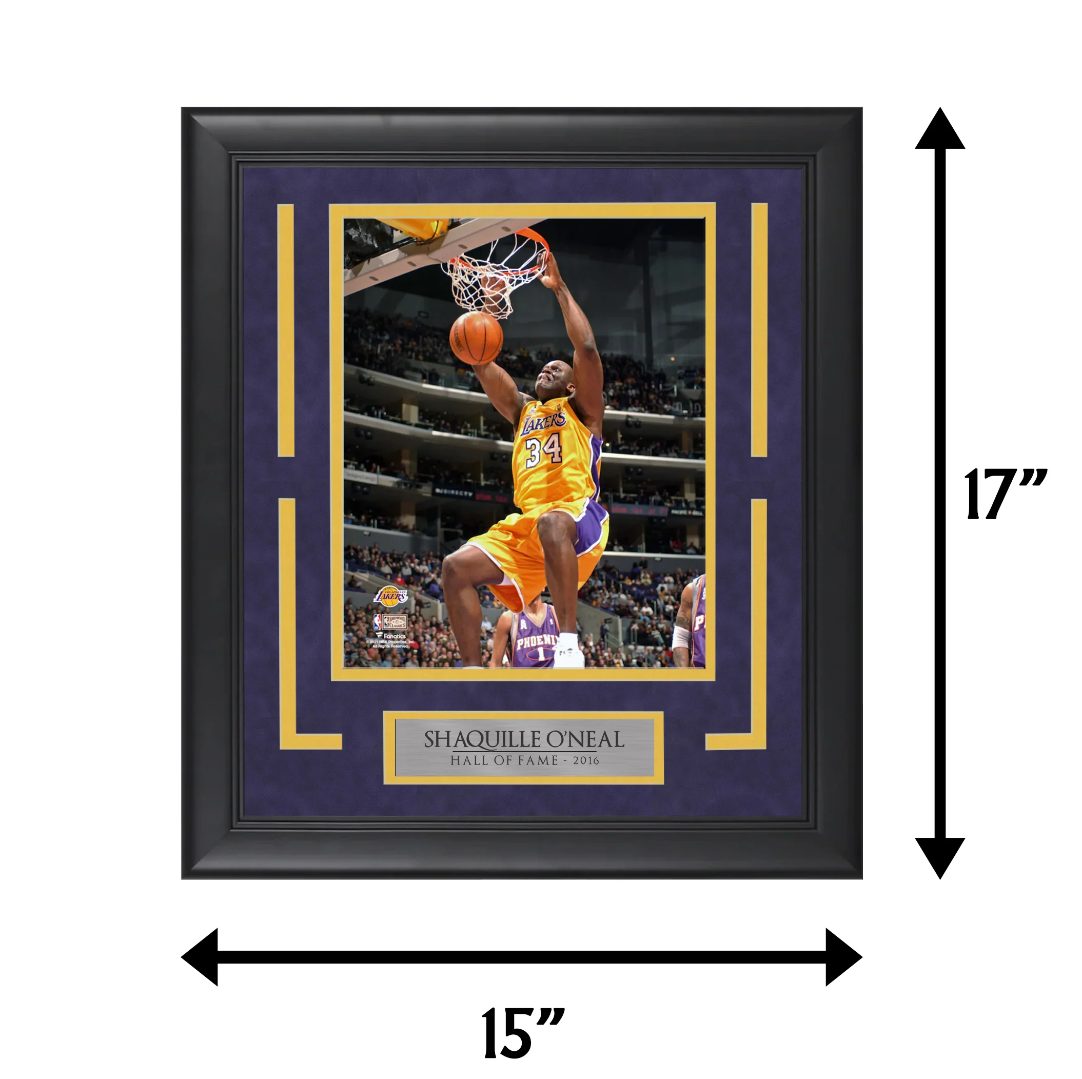 Shaquille O'Neal - Shaq Diesel - Framed Basketball Photo