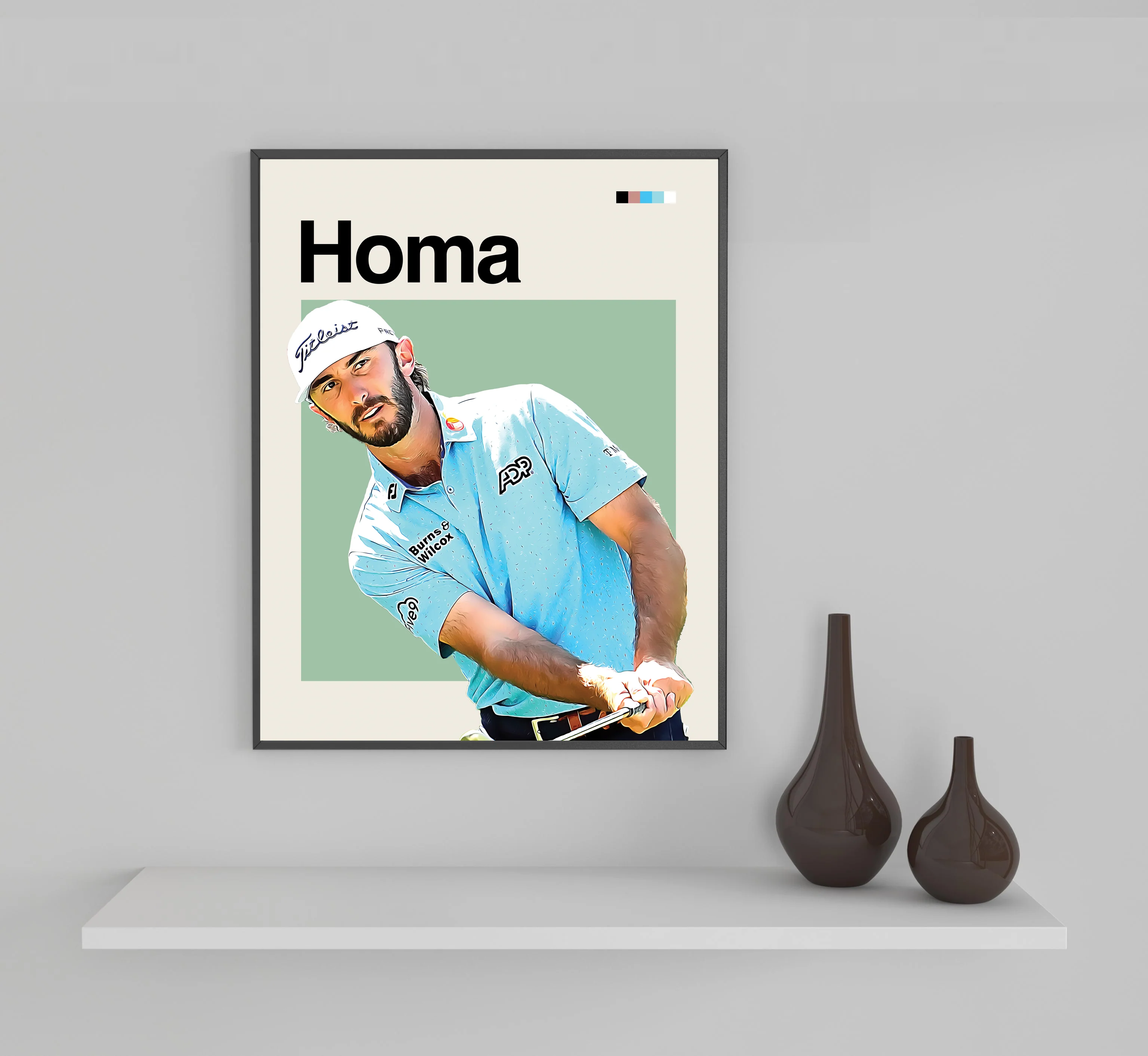 Max Homa Framed Sports Art Photo by Thomas Maxwell