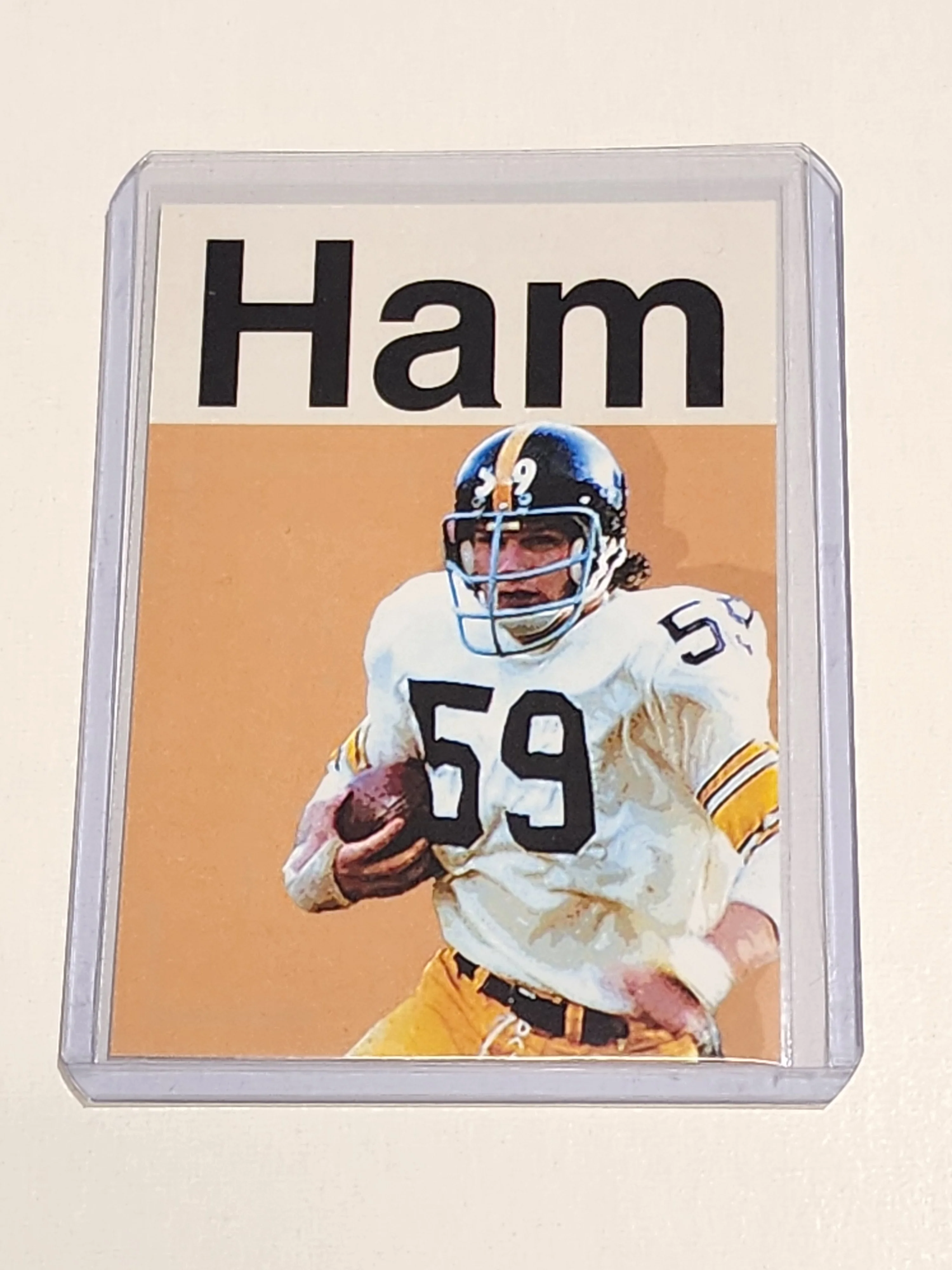 Jack Ham Artist Signed Football Art Card 1/10