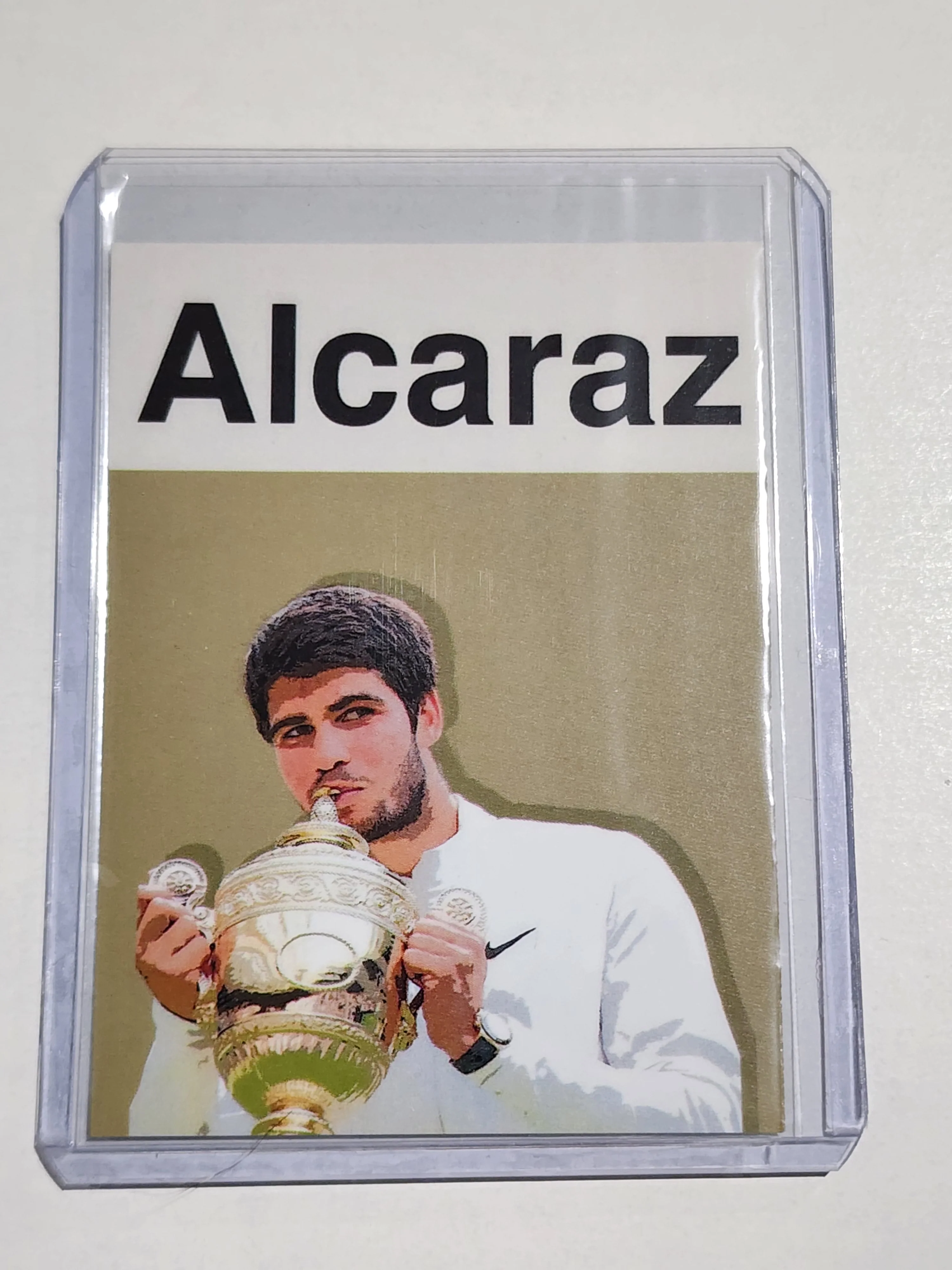 Carlos Alcaraz Artist Signed Tennis Art Card 3/10